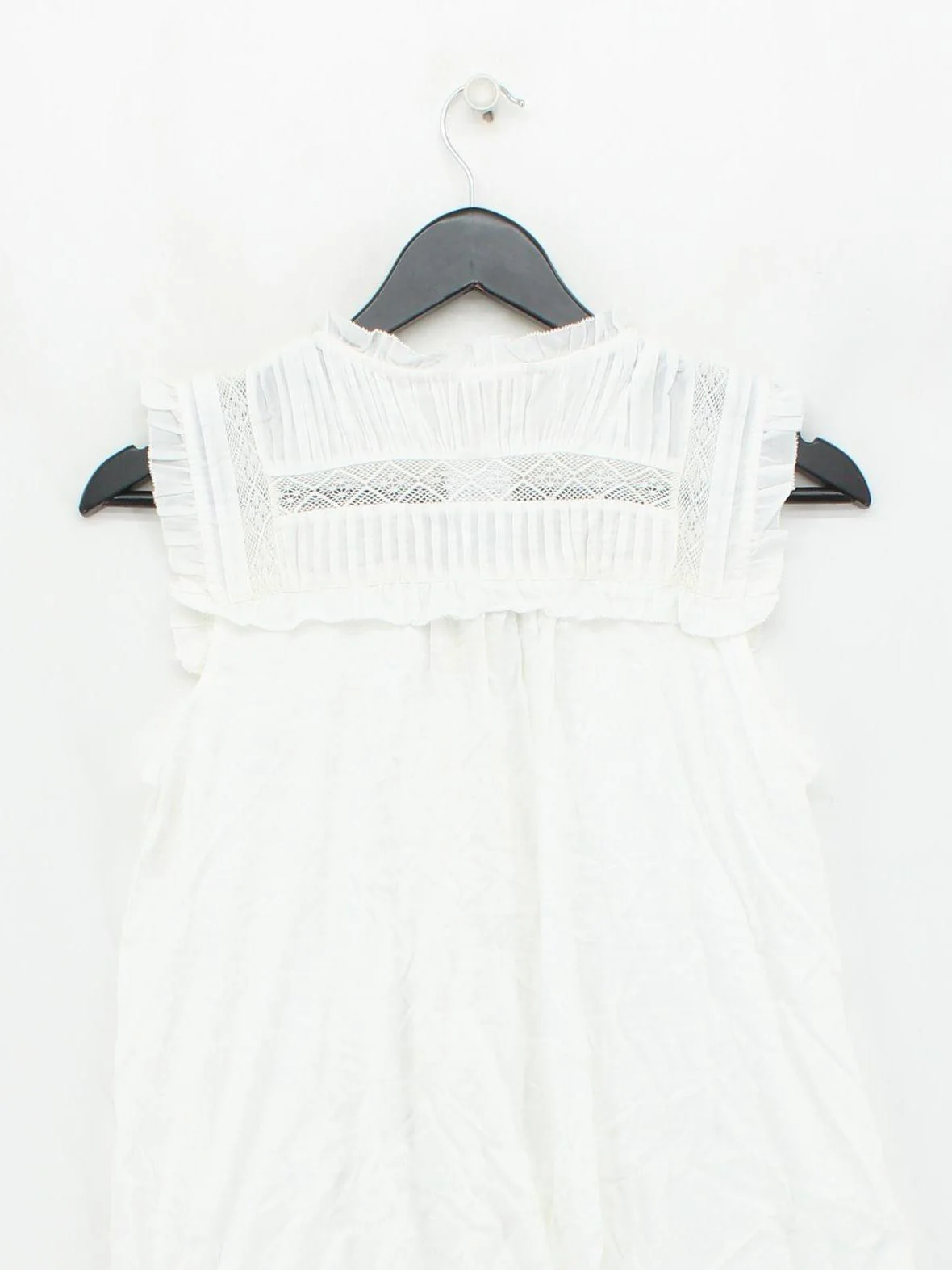 Boden Women's Top S White 100% Cotton Sleeveless High Neck Basic - Image 2