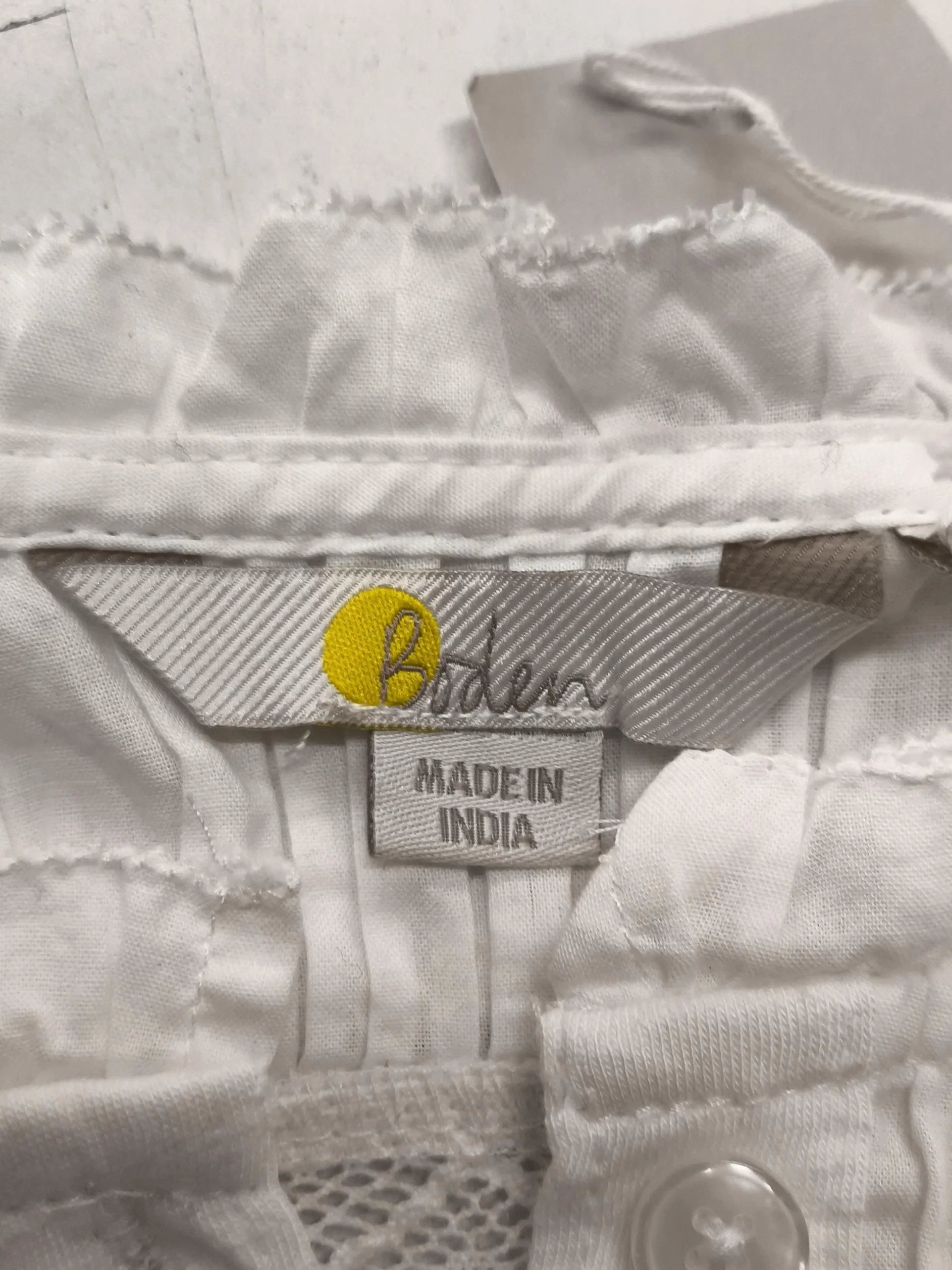 Boden Women's Top S White 100% Cotton Sleeveless High Neck Basic - Image 5
