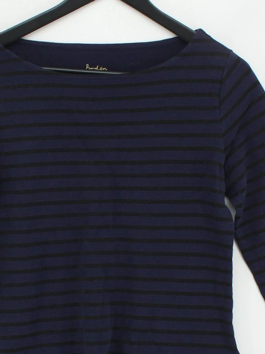 Boden Women's Top UK 10 Blue Cotton with Polyester, Other Jersey - Image 3