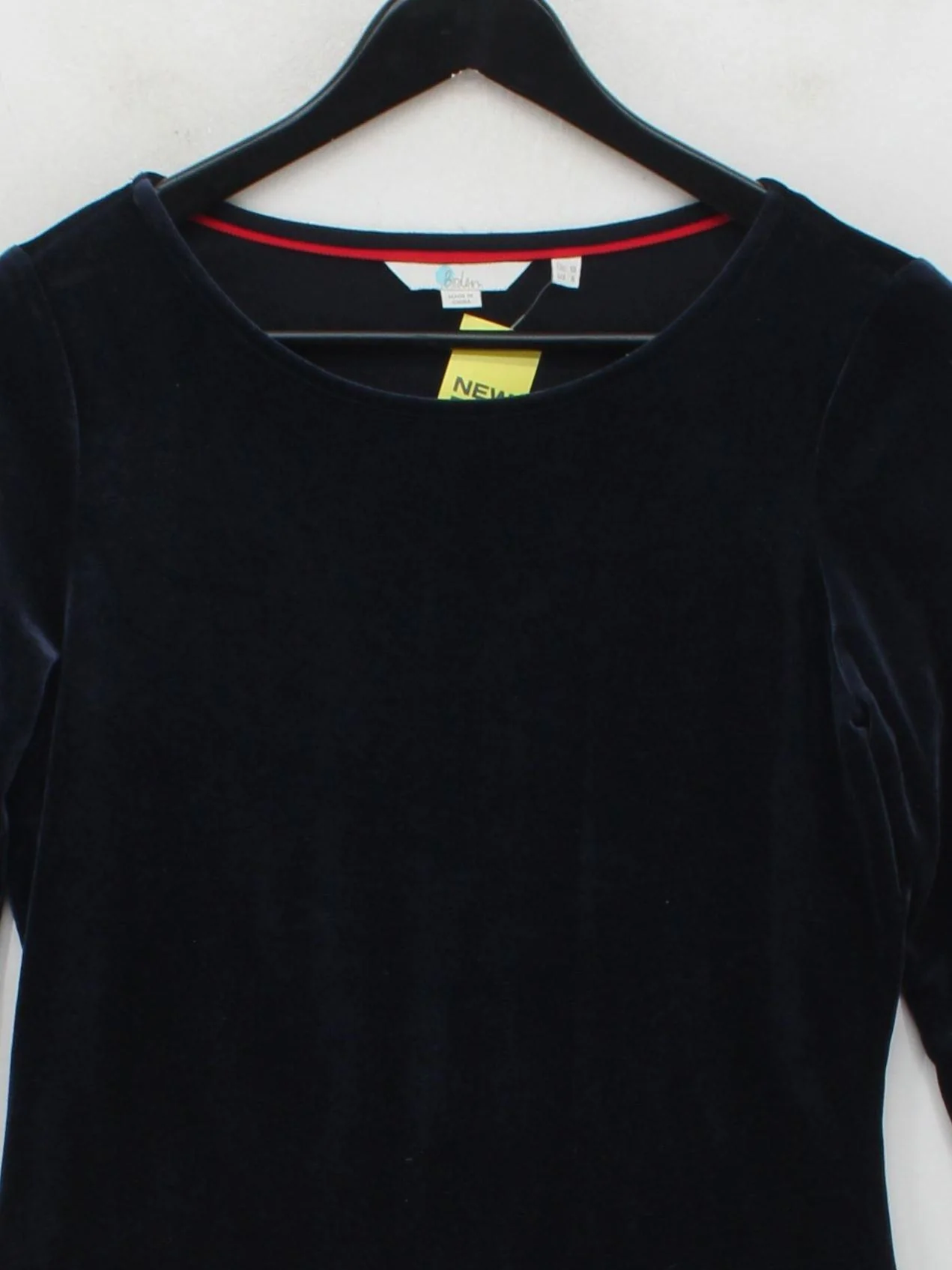 Boden Women's Top UK 10 Blue Polyester with Elastane Basic - Image 3