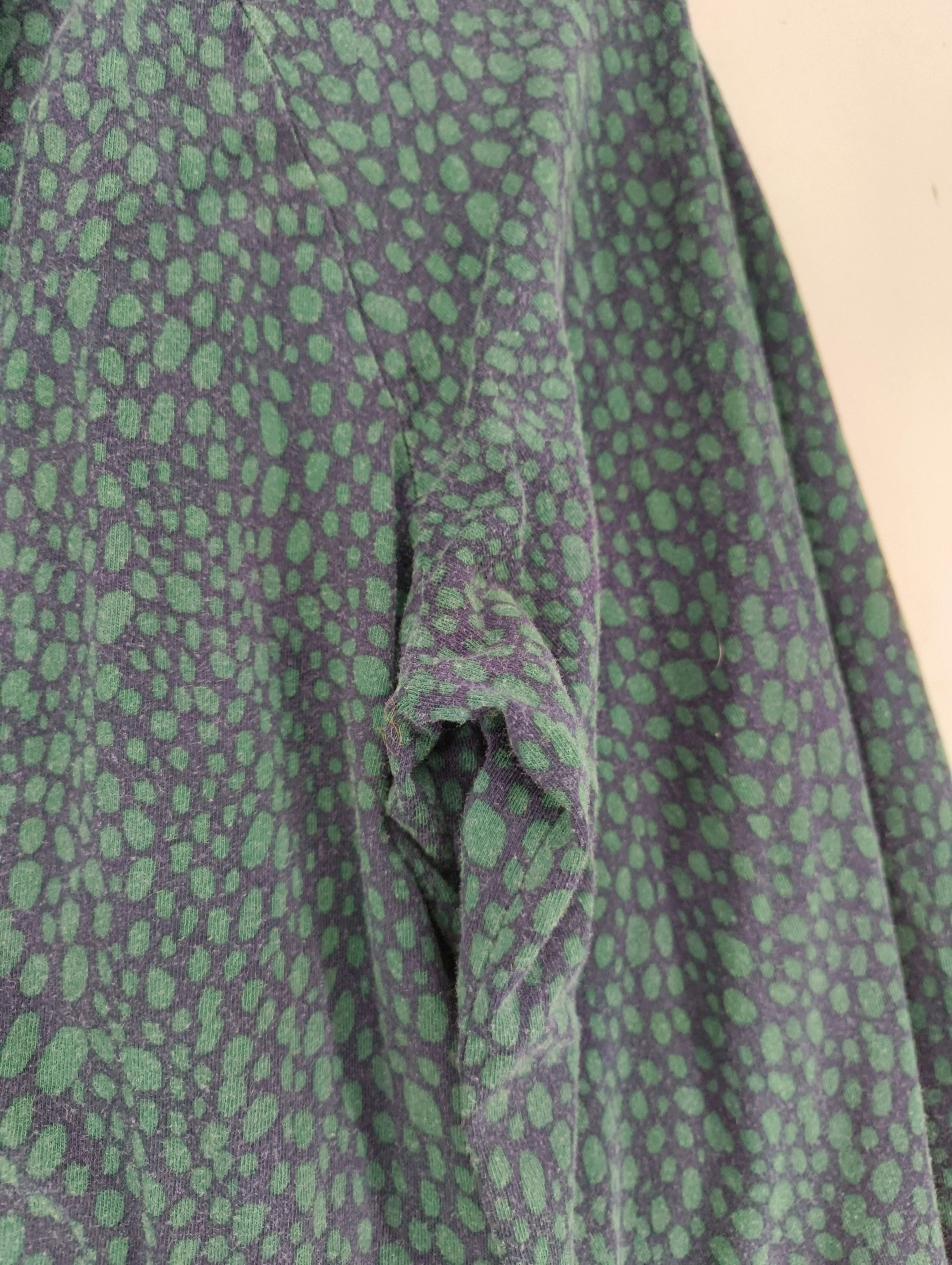Boden Women's Top UK 10 Green Lyocell Modal with Cotton Long Sleeve V-Neck Basic - Image 5