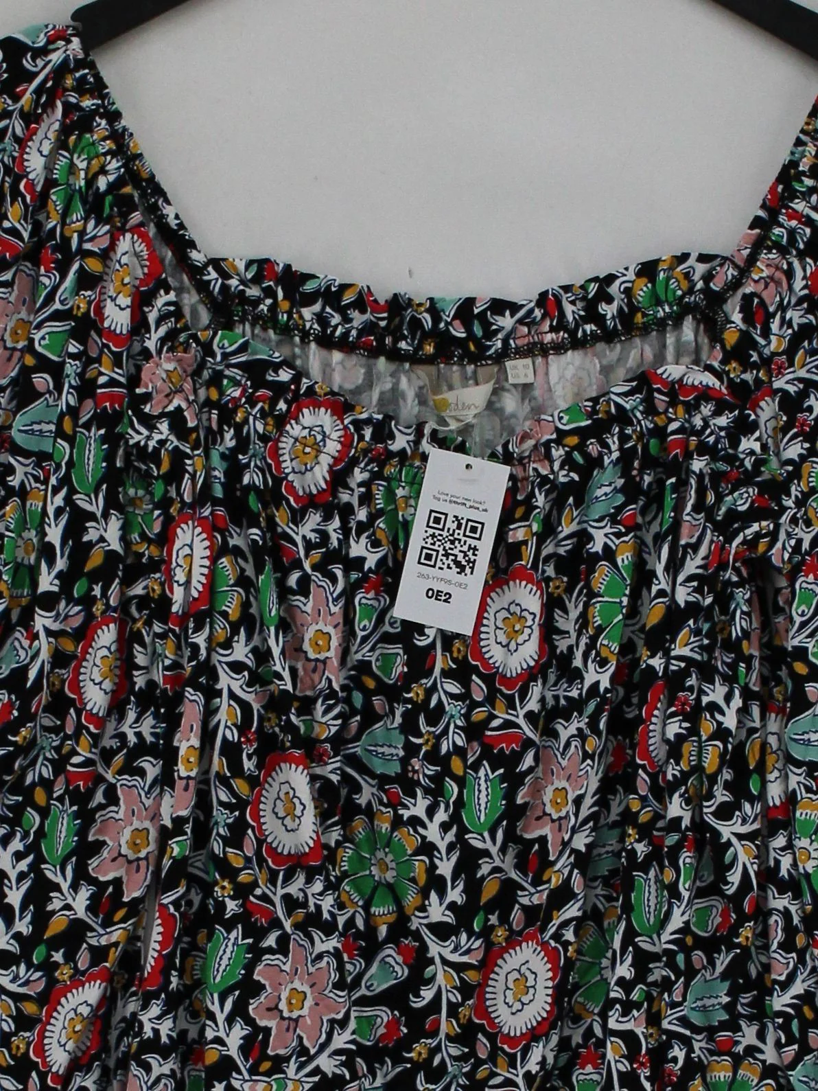 Boden Women's Top UK 10 Multi Viscose with Elastane Basic New with tags - Image 3