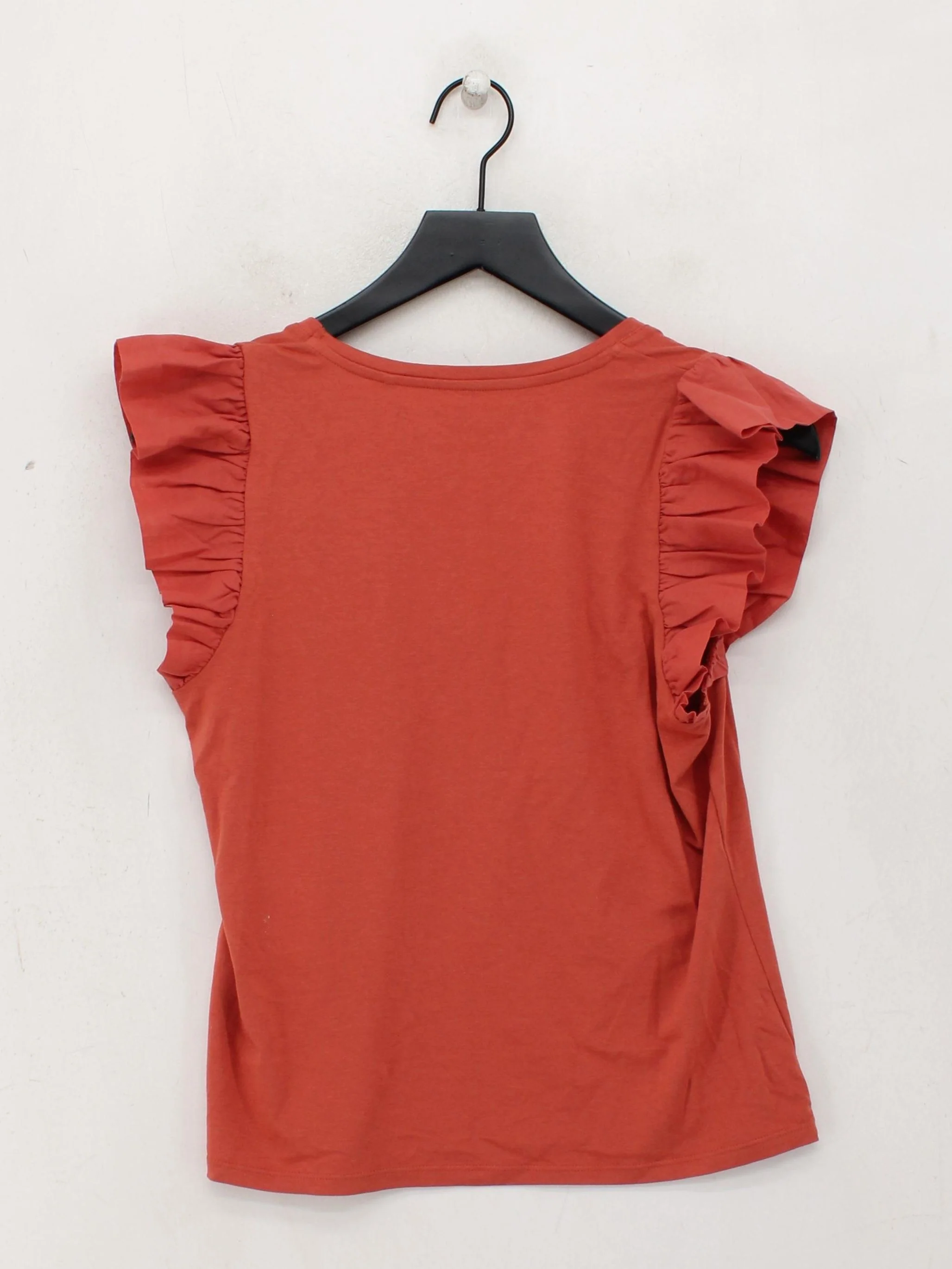 Boden Women's Top UK 10 Red Cotton with Lyocell Modal Basic - Image 2