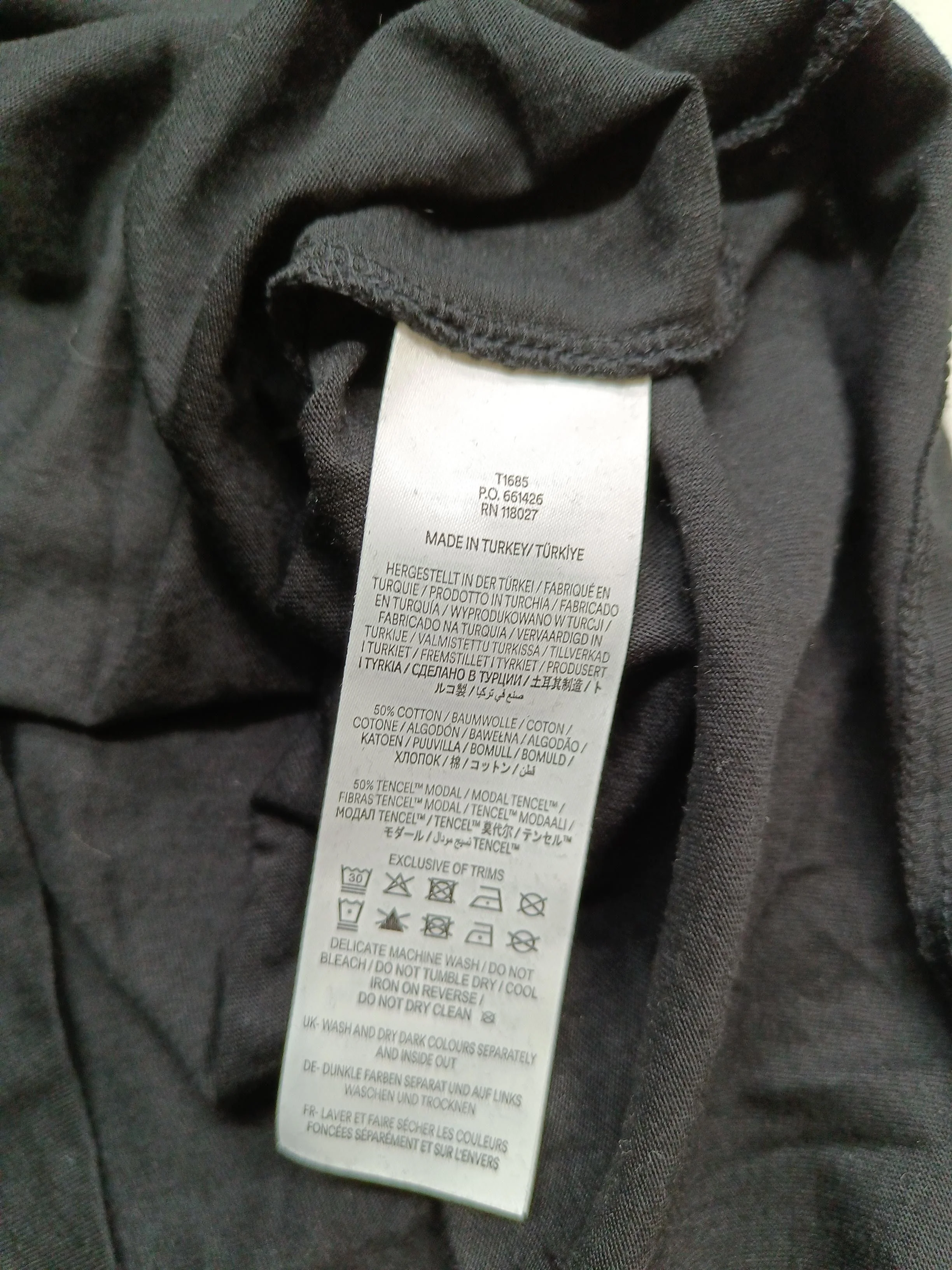 Boden Women's Top UK 12 Black Cotton with Lyocell Modal, Elastane Basic - Image 6