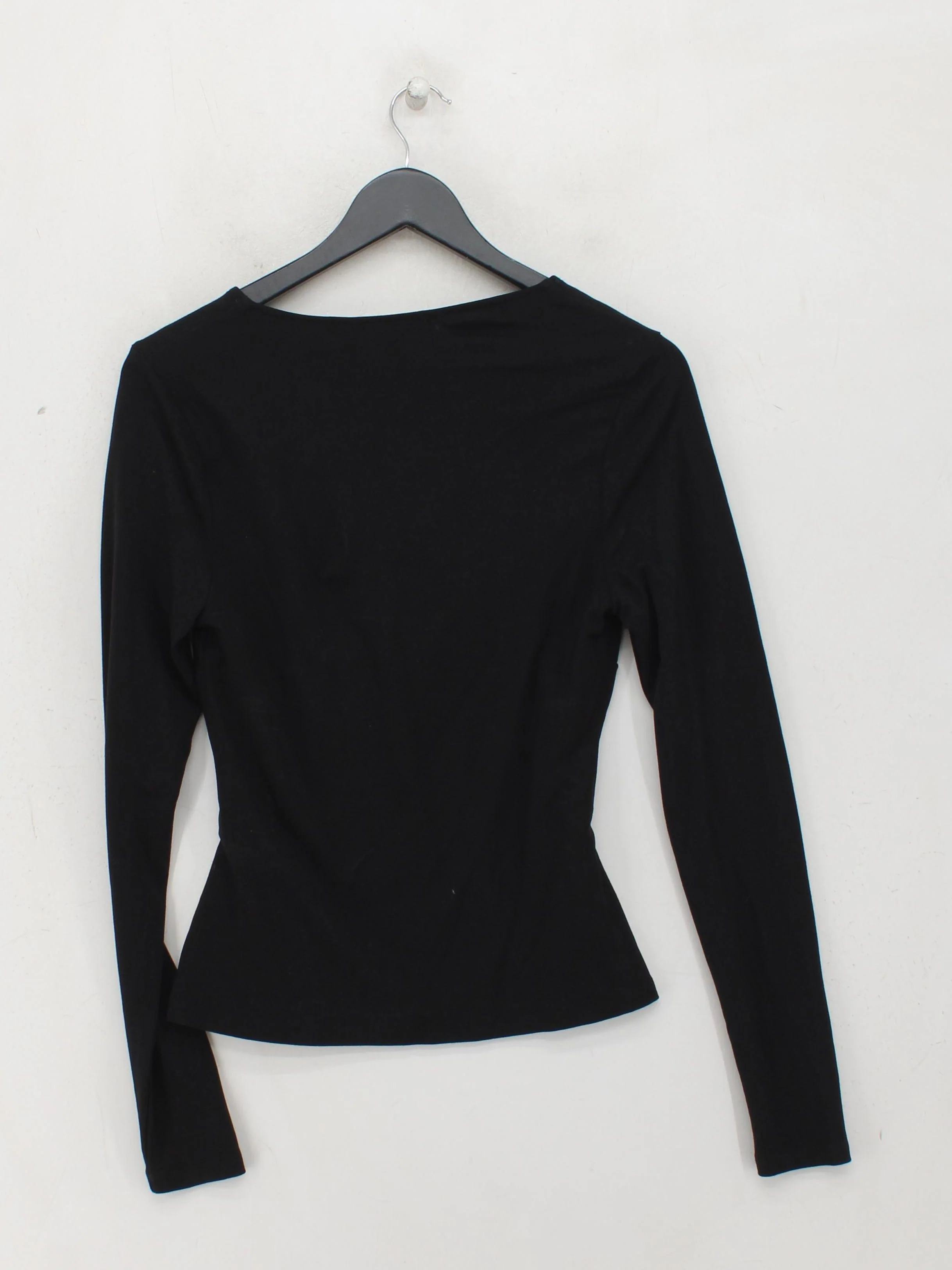 Boden Women's Top UK 12 Black Viscose with Polyamide Basic - Image 2