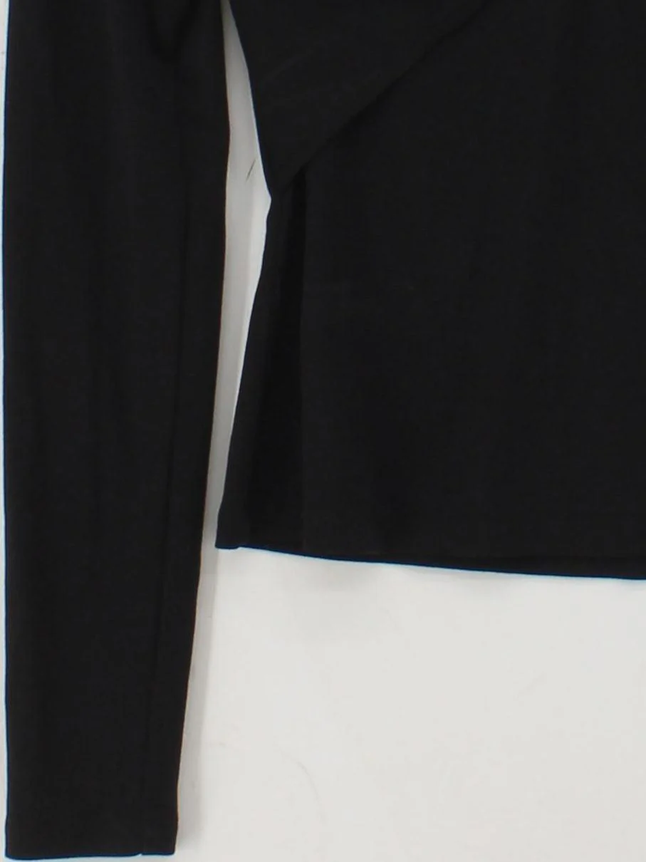 Boden Women's Top UK 12 Black Viscose with Polyamide Basic - Image 4