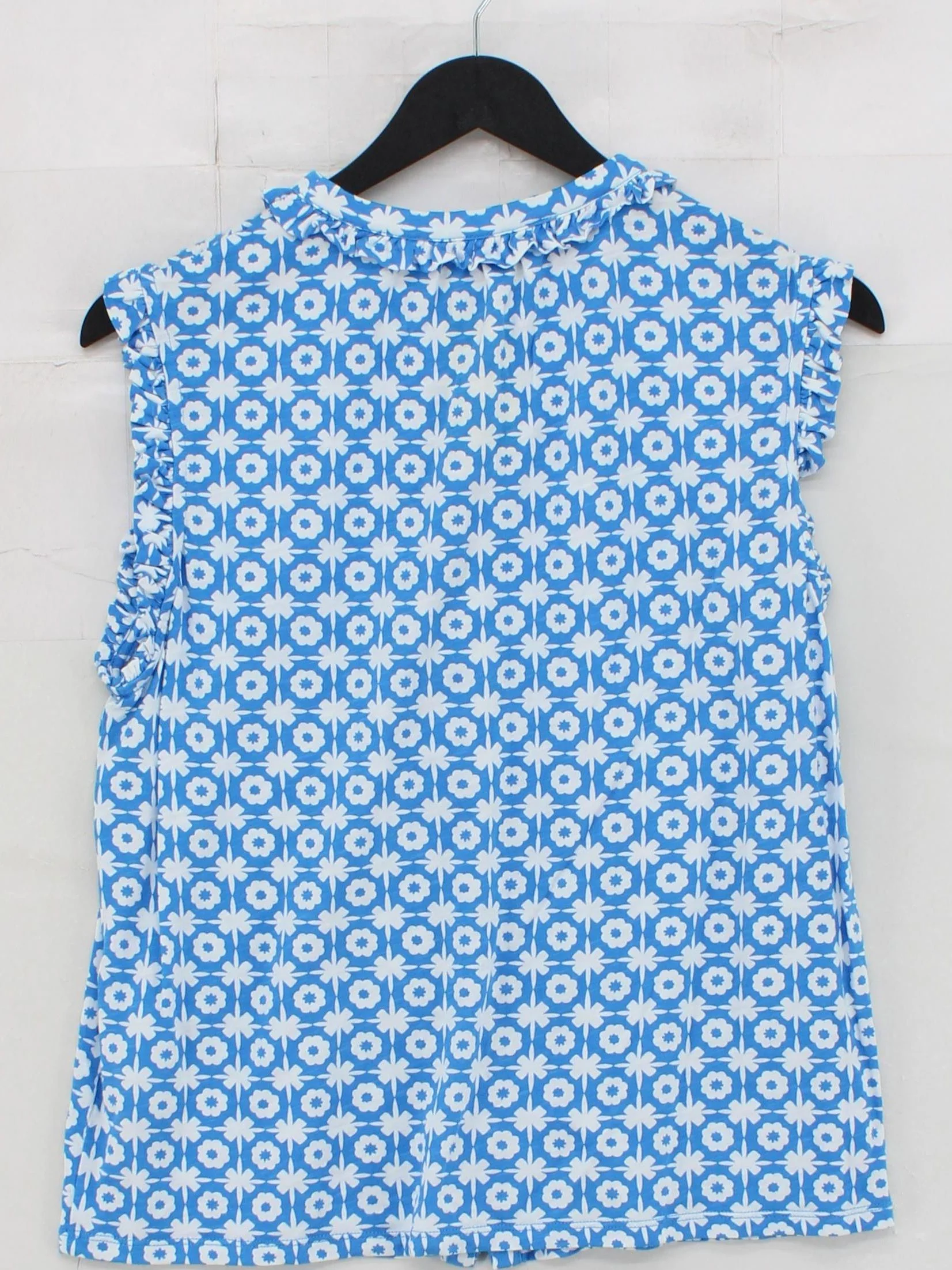 Boden Women's Top UK 12 Blue Cotton with Lyocell Modal Basic - Image 2