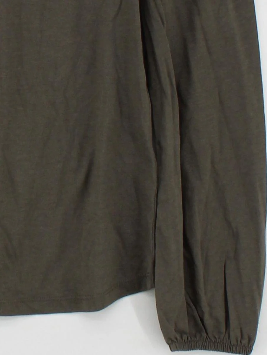 Boden Women's Top UK 12 Green Cotton with Lyocell Modal Basic - Image 4
