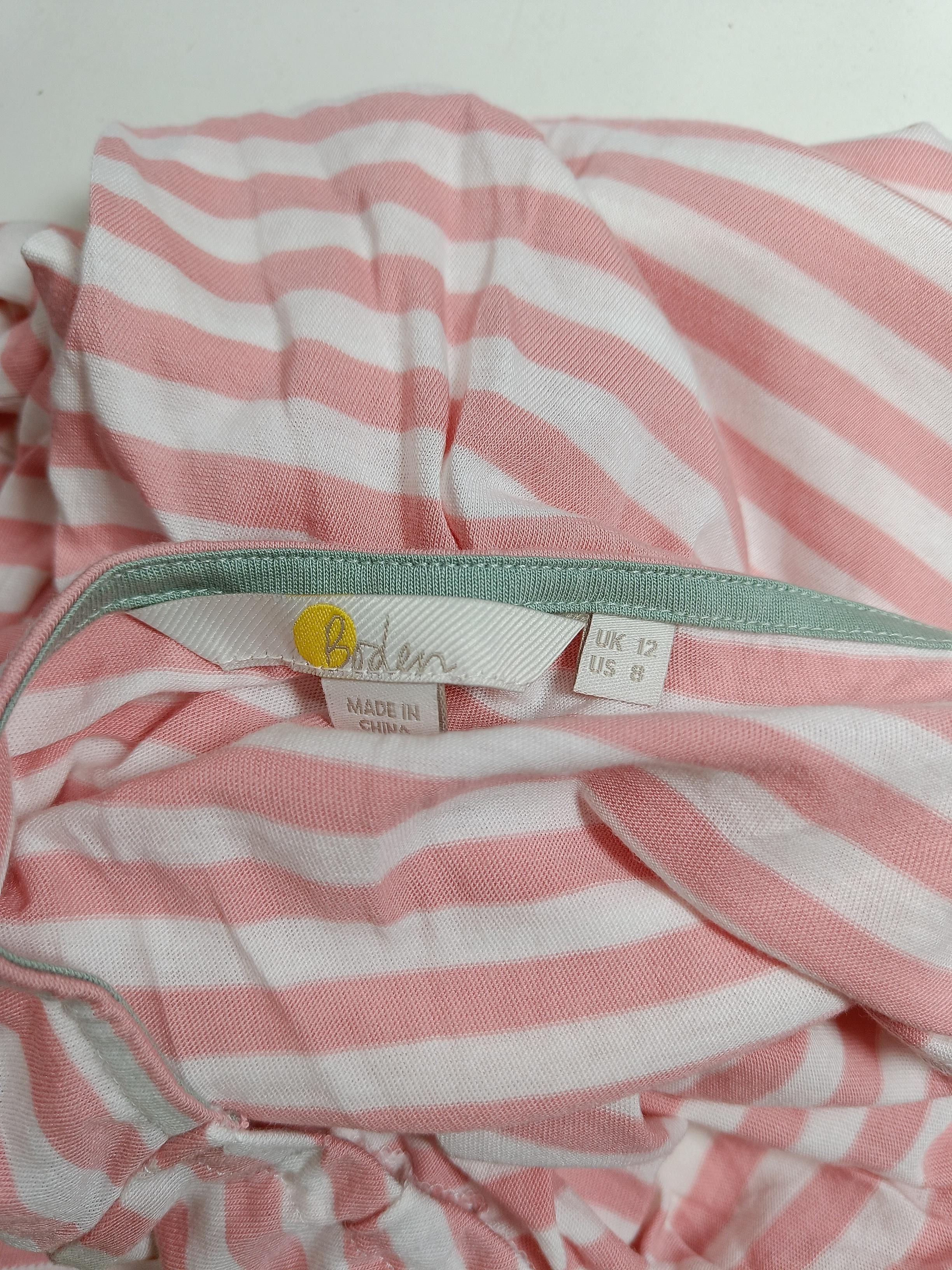 Boden Women's Top UK 12 Pink Viscose with Cotton Basic - Image 5