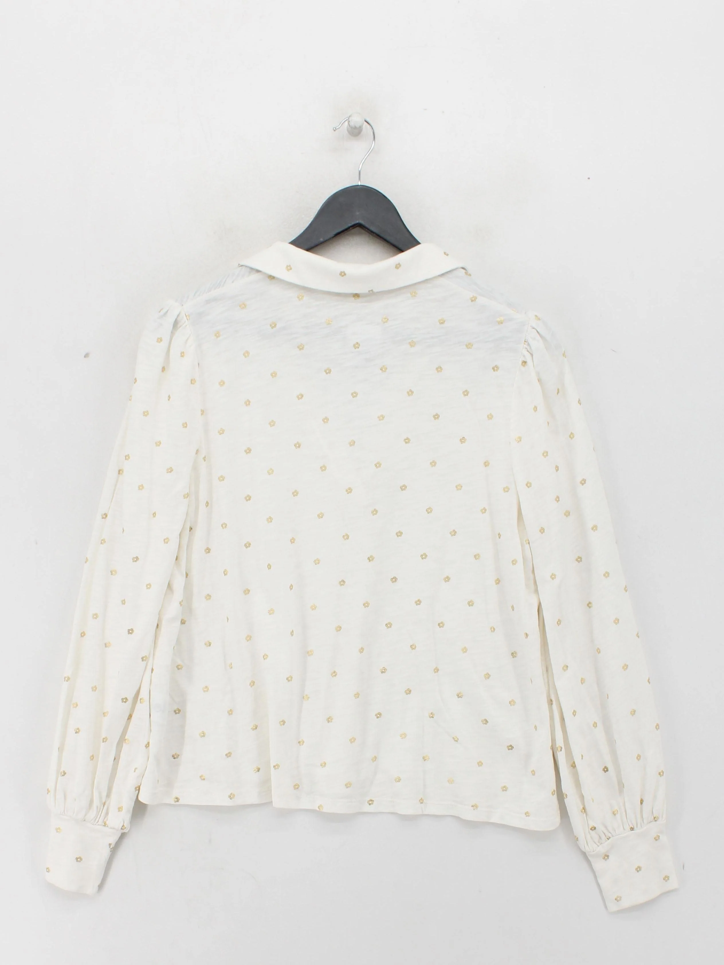 Boden Women's Top UK 12 White 100% Cotton Long Sleeve V-Neck Basic - Image 2