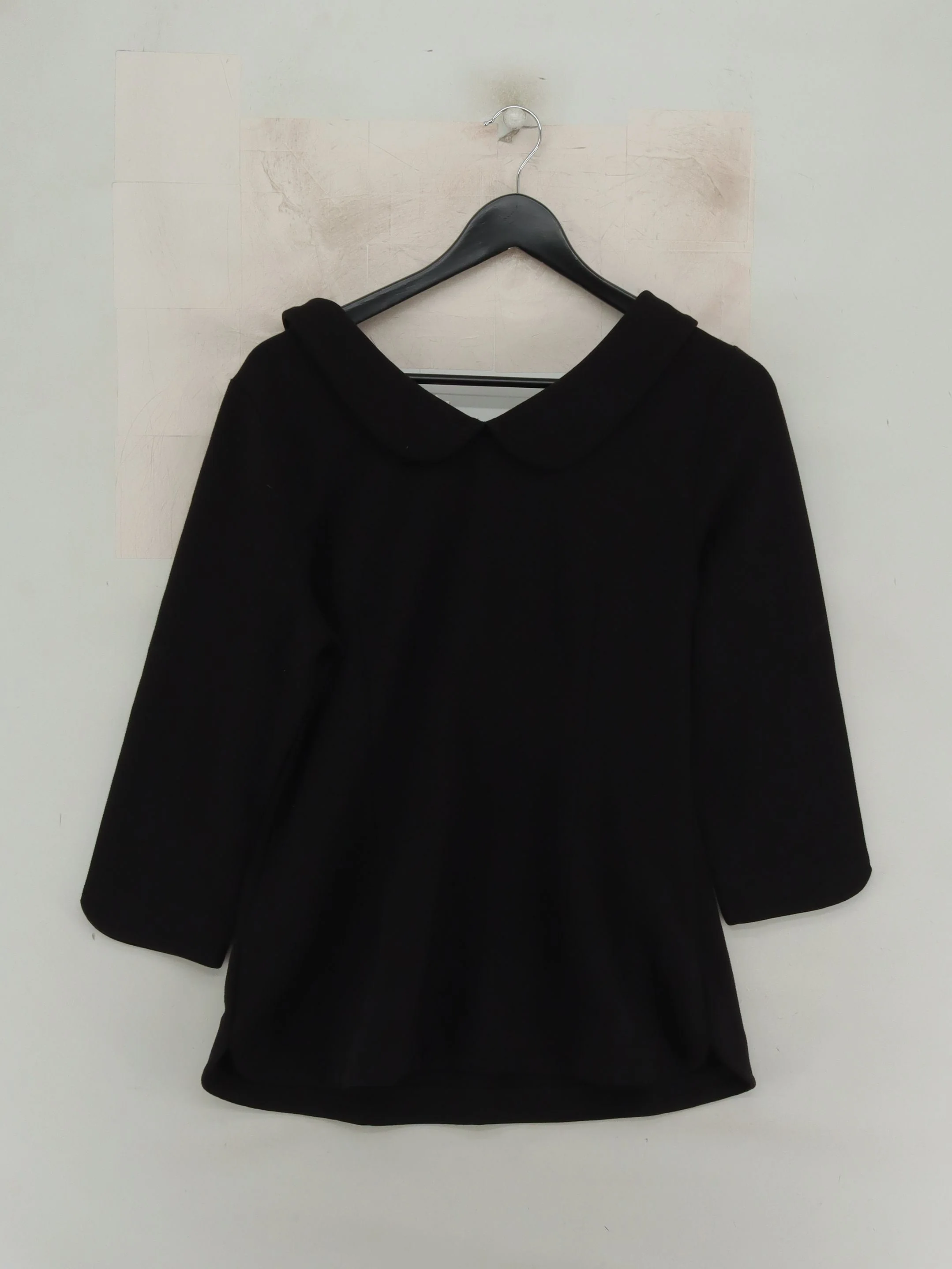 Boden Women's Top UK 14 Black Cotton with Polyester, Elastane Basic - Image 2