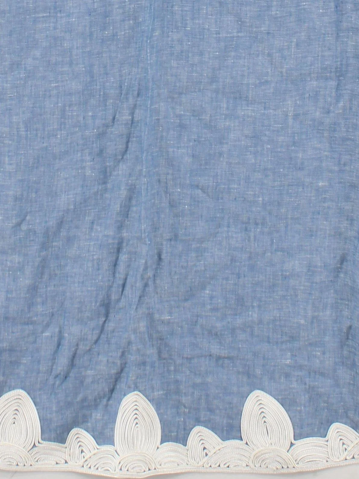 Boden Women's Top UK 14 Blue 100% Polyester 3/4 Sleeve V-Neck Tunic - Image 4