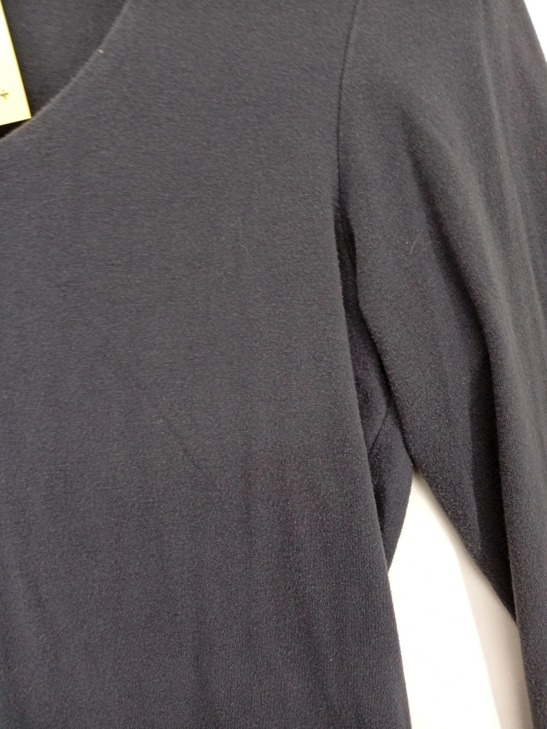 Boden Women's Top UK 14 Blue Cotton with Elastane 3/4 Sleeve Round Neck Basic - Image 5