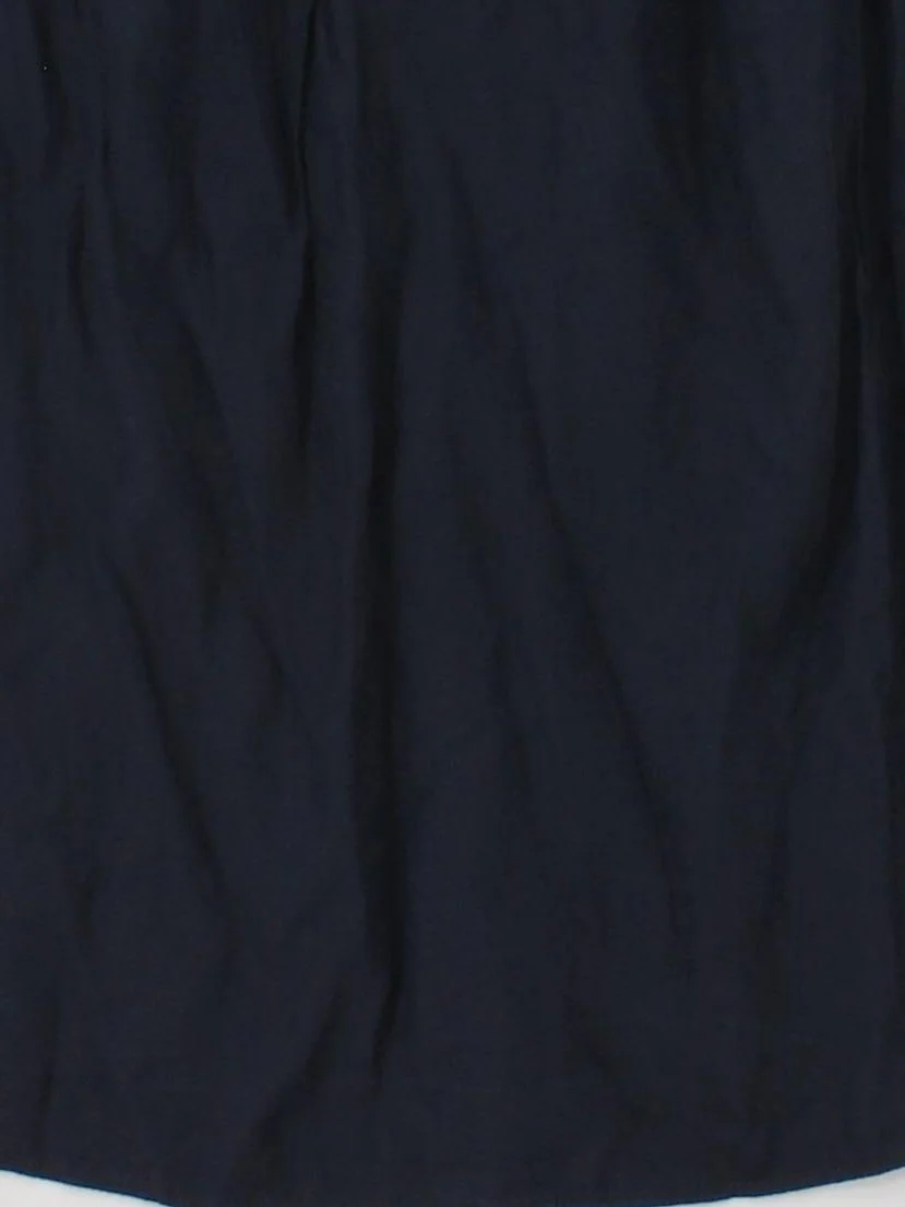 Boden Women's Top UK 14 Blue Viscose with Silk Short Sleeve V-Neck Basic - Image 4