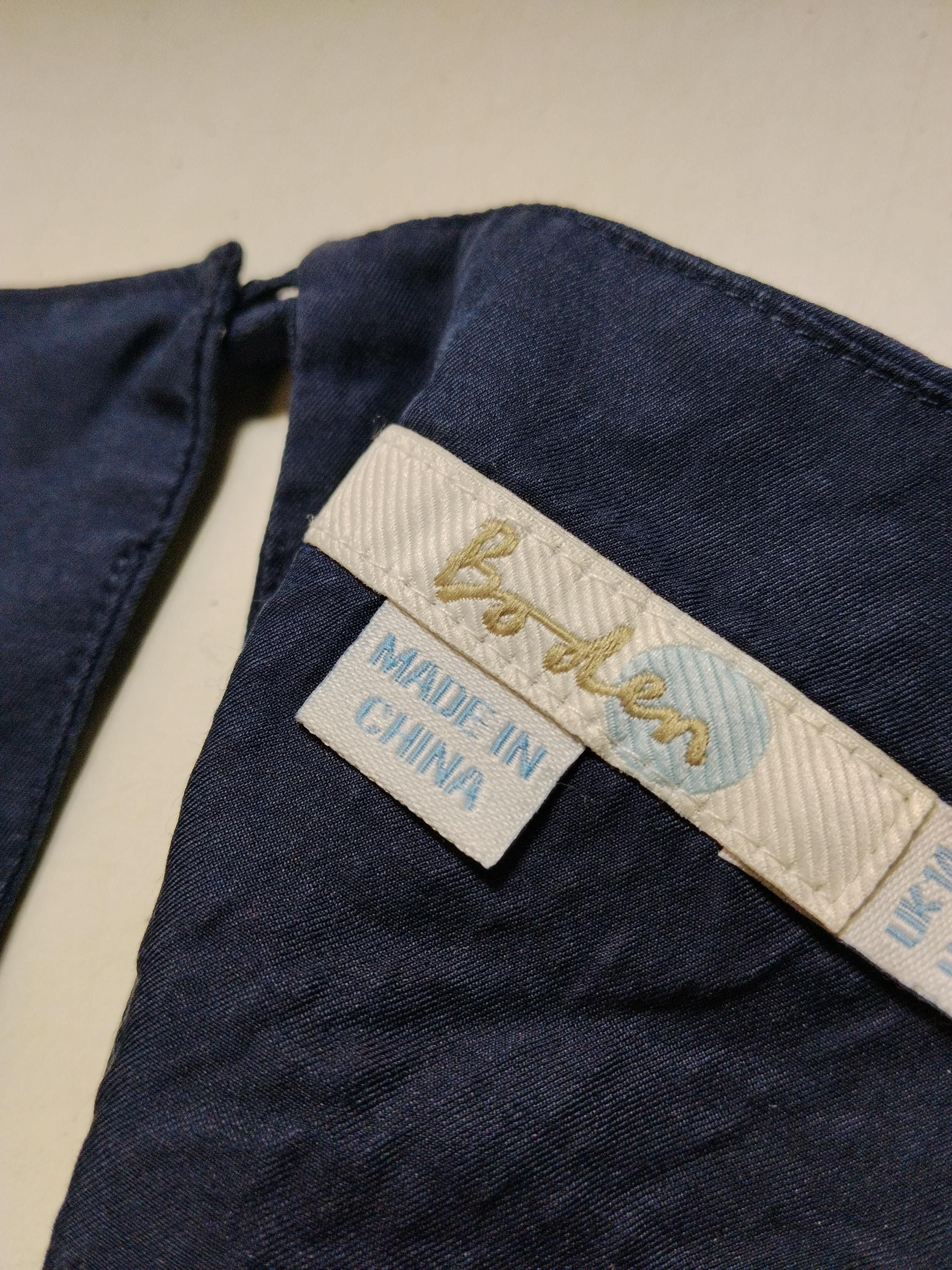 Boden Women's Top UK 14 Blue Viscose with Silk Short Sleeve V-Neck Basic - Image 5