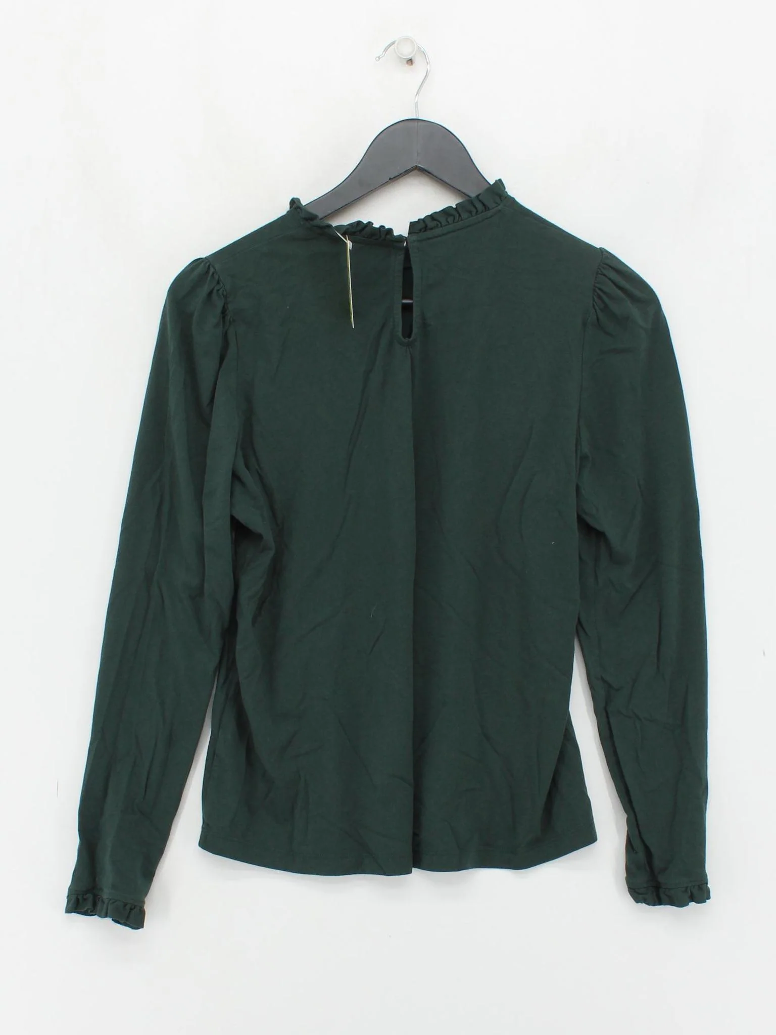 Boden Women's Top UK 14 Green Cotton with Lyocell Modal Basic - Image 2