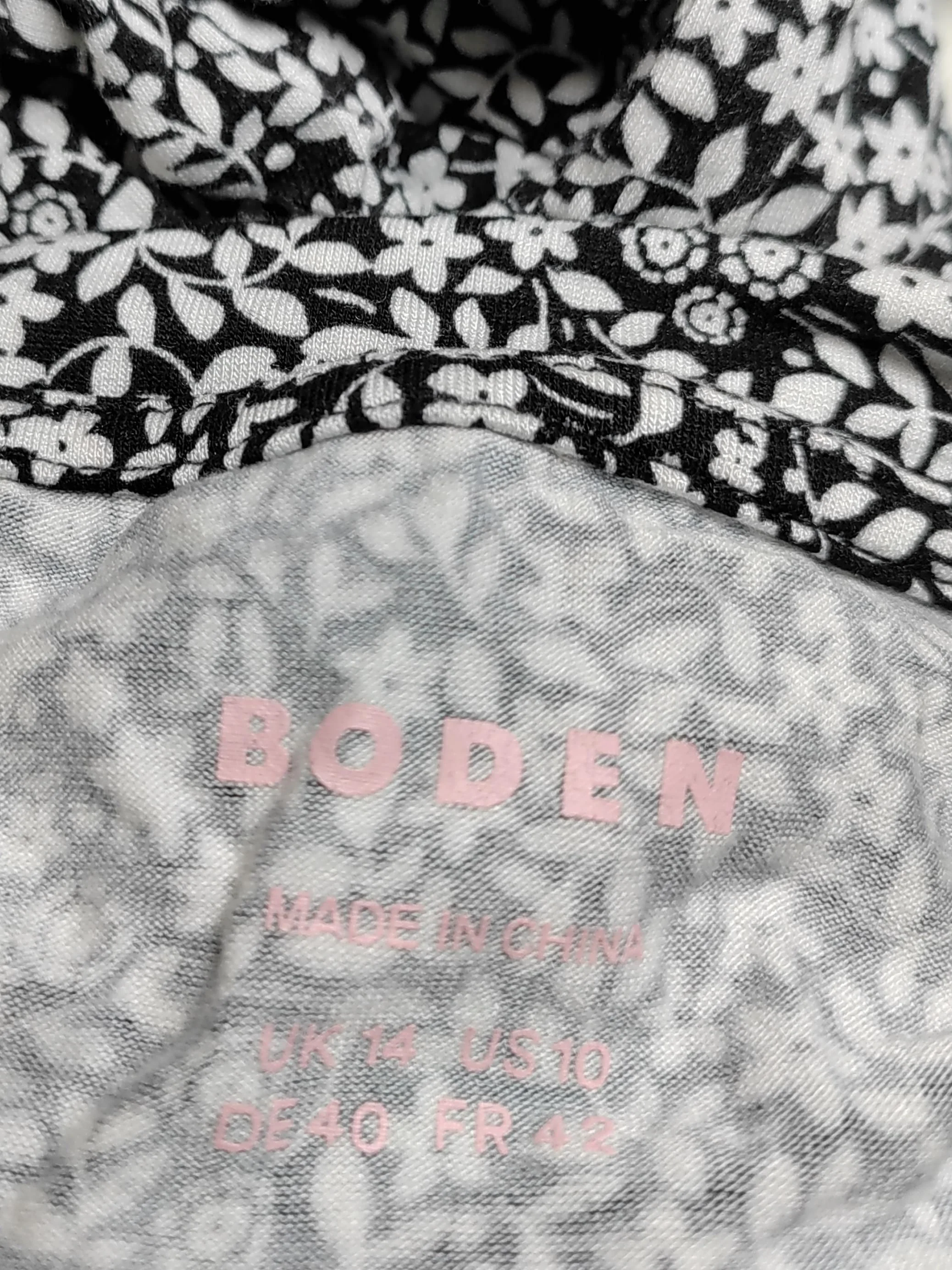 Boden Women's Top UK 14 Multi Viscose with Elastane Jersey - Image 5