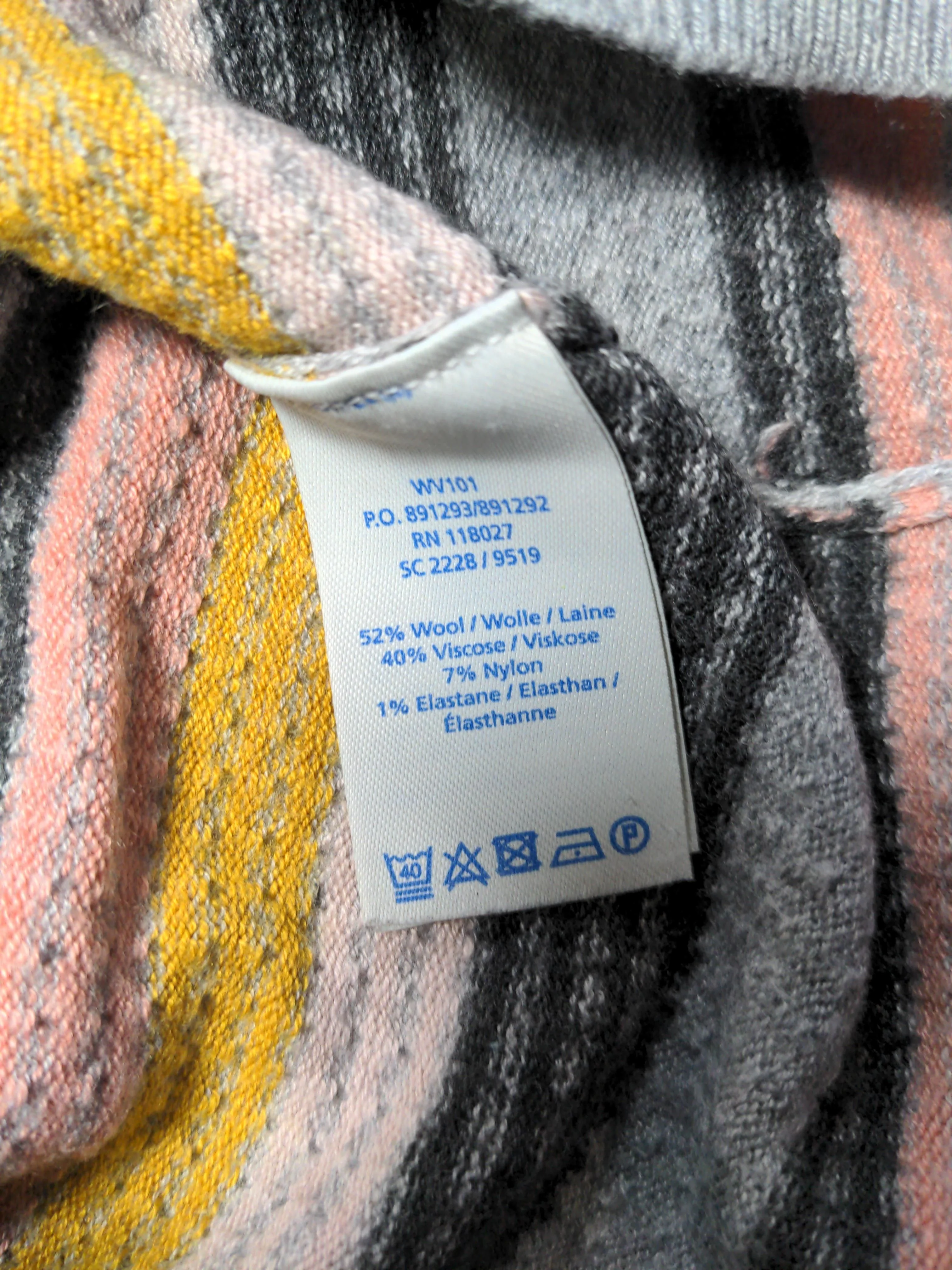 Boden Women's Top UK 14 Multi Wool with Viscose, Nylon, Elastane Basic - Image 7