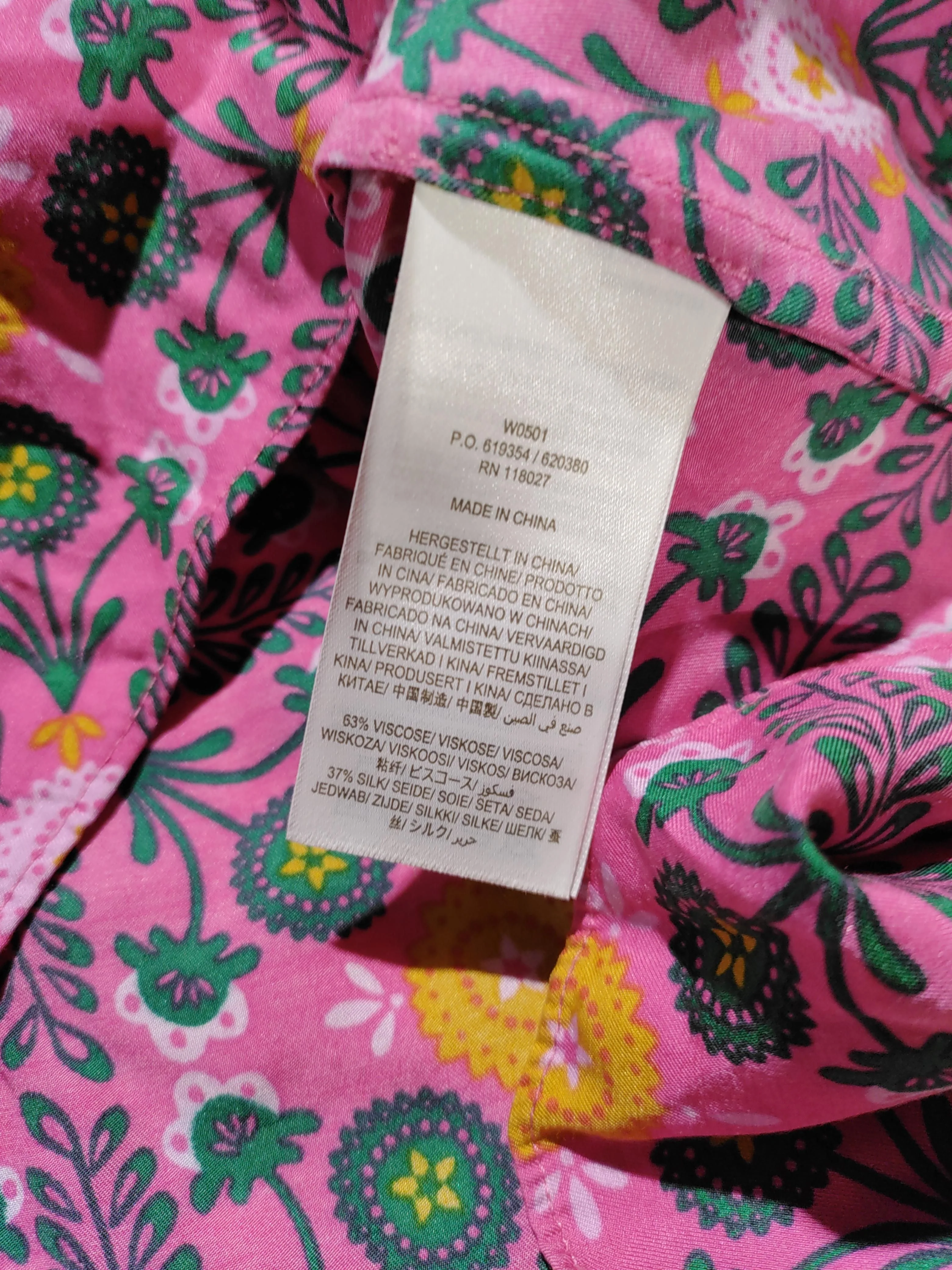 Boden Women's Top UK 14 Pink Viscose with Silk Basic - Image 6