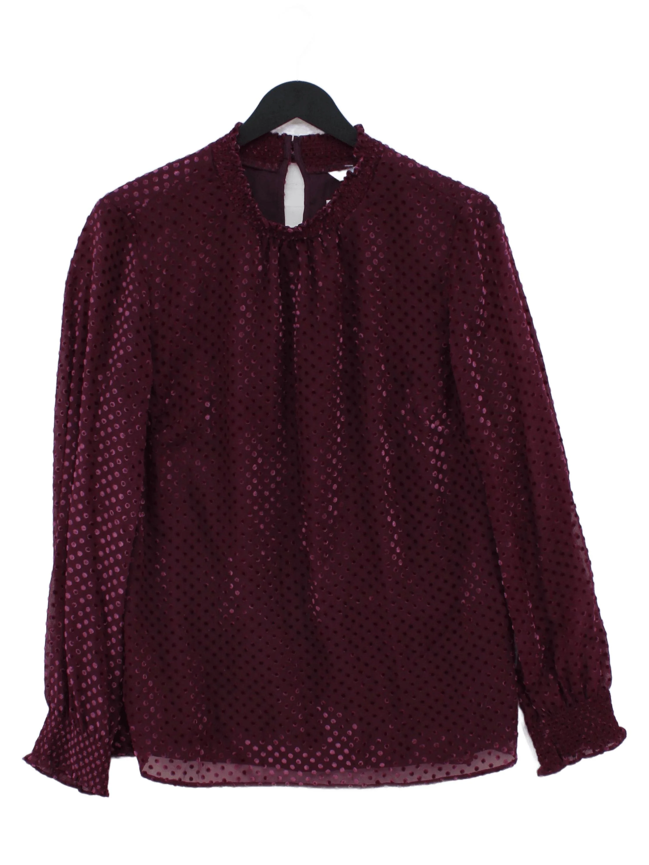 Boden Women's Top UK 14 Purple Polyamide with Viscose Basic