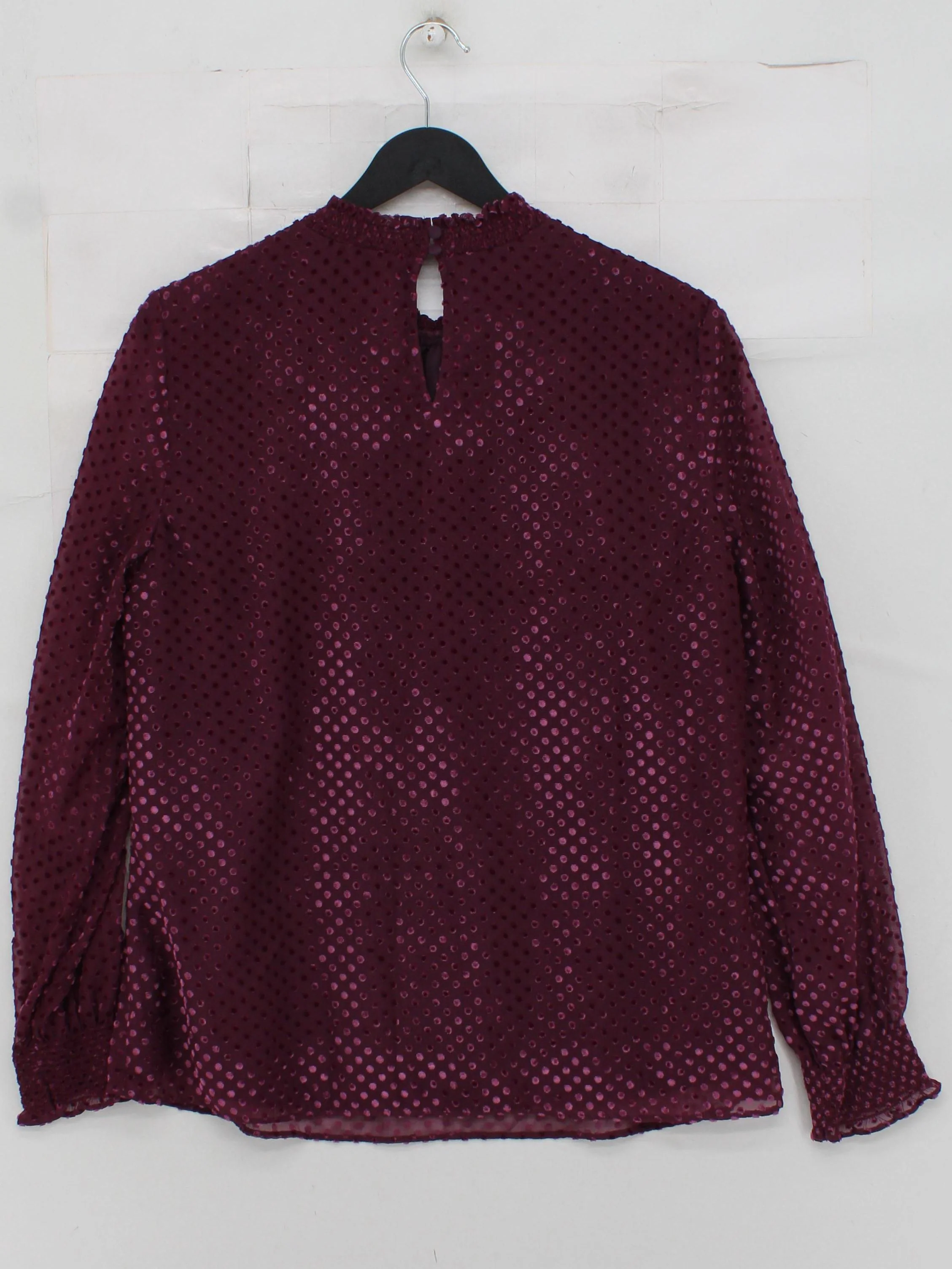 Boden Women's Top UK 14 Purple Polyamide with Viscose Basic - Image 2