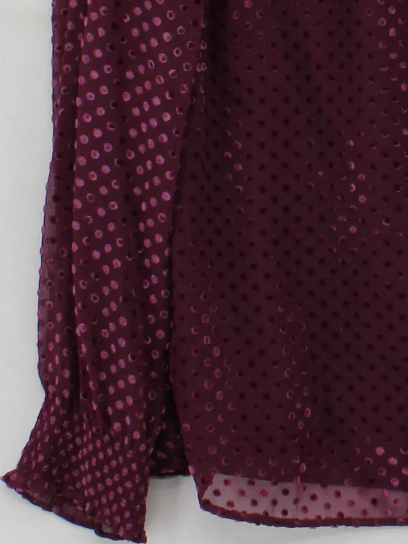 Boden Women's Top UK 14 Purple Polyamide with Viscose Basic - Image 4