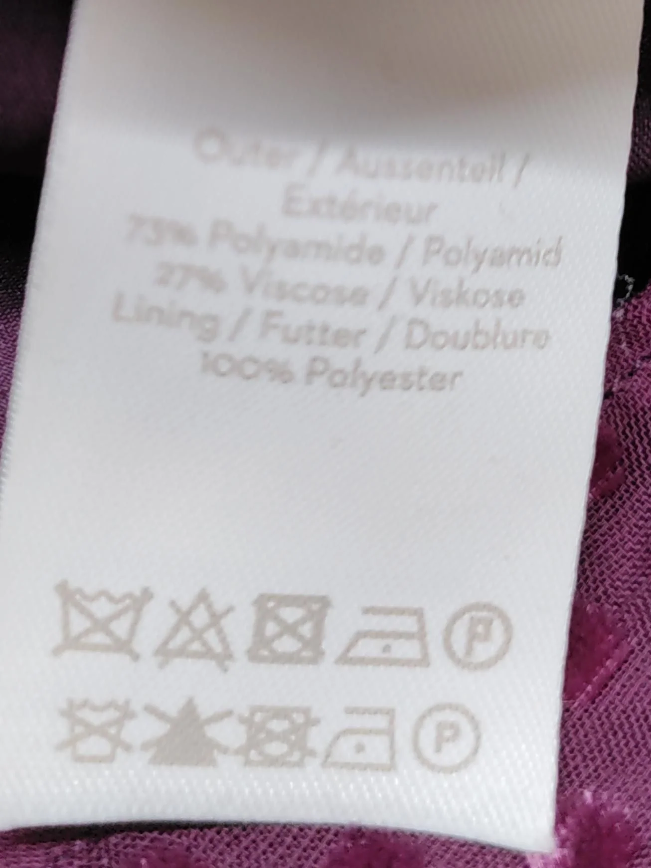 Boden Women's Top UK 14 Purple Polyamide with Viscose Basic - Image 6