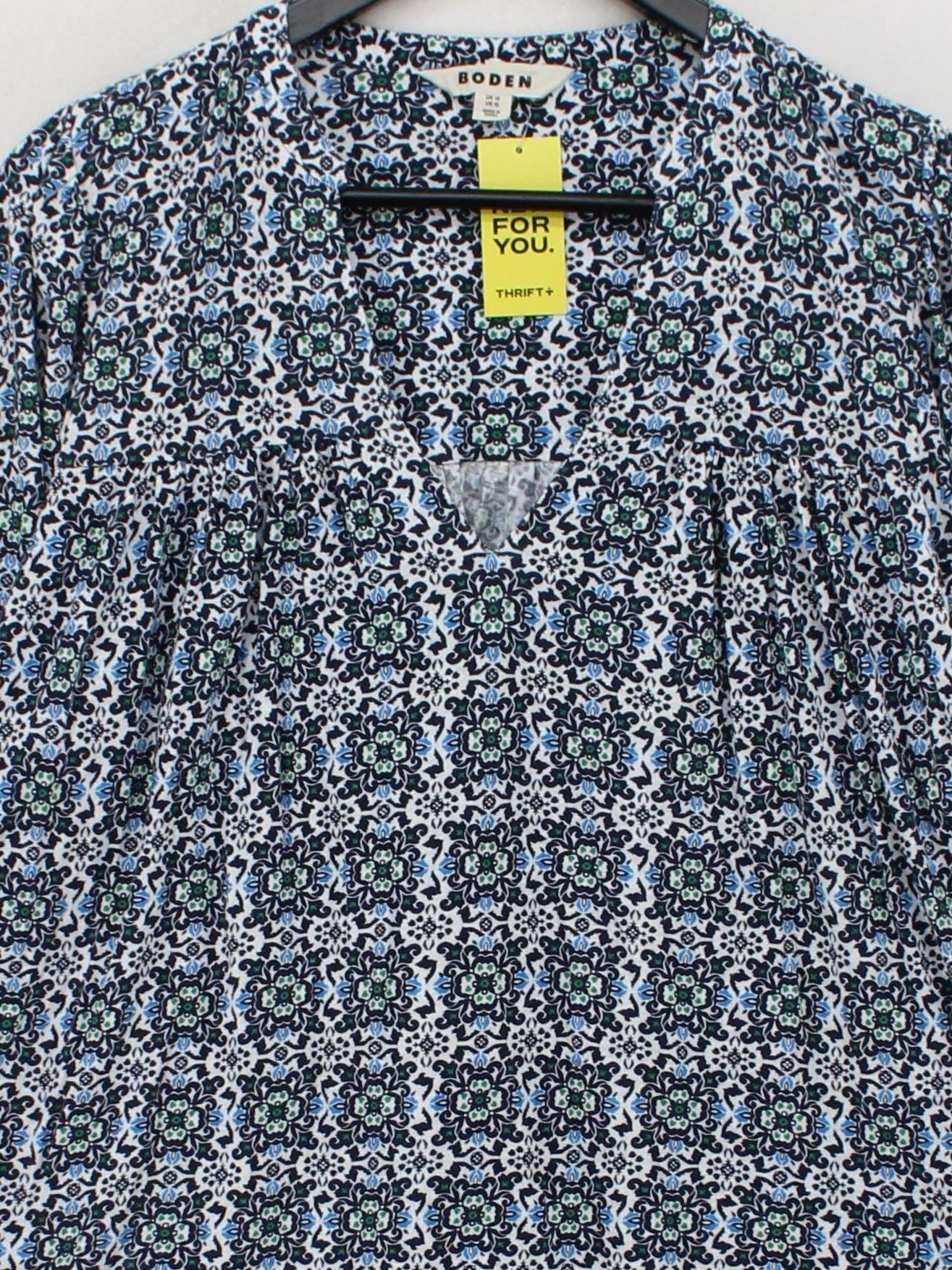 Boden Women's Top UK 16 Multi Cotton with Lyocell Modal Basic - Image 3
