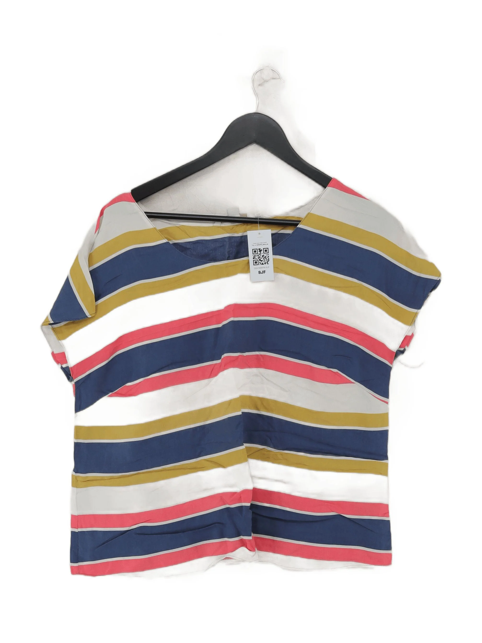 Boden Women's Top UK 16 Multi Viscose with Silk Basic