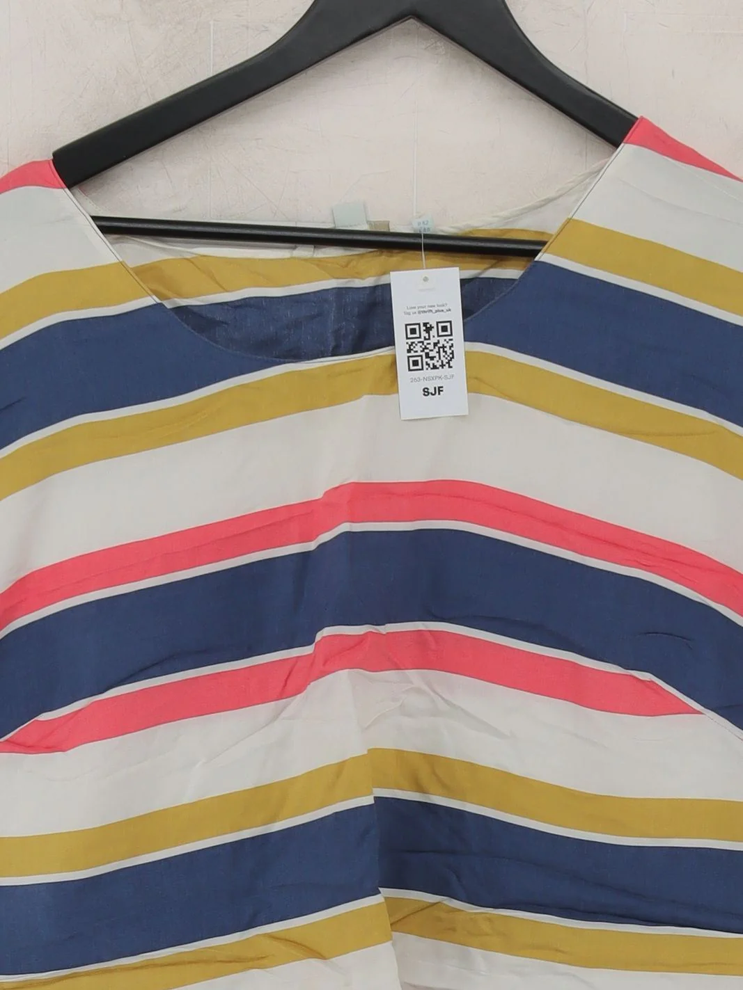 Boden Women's Top UK 16 Multi Viscose with Silk Basic - Image 3