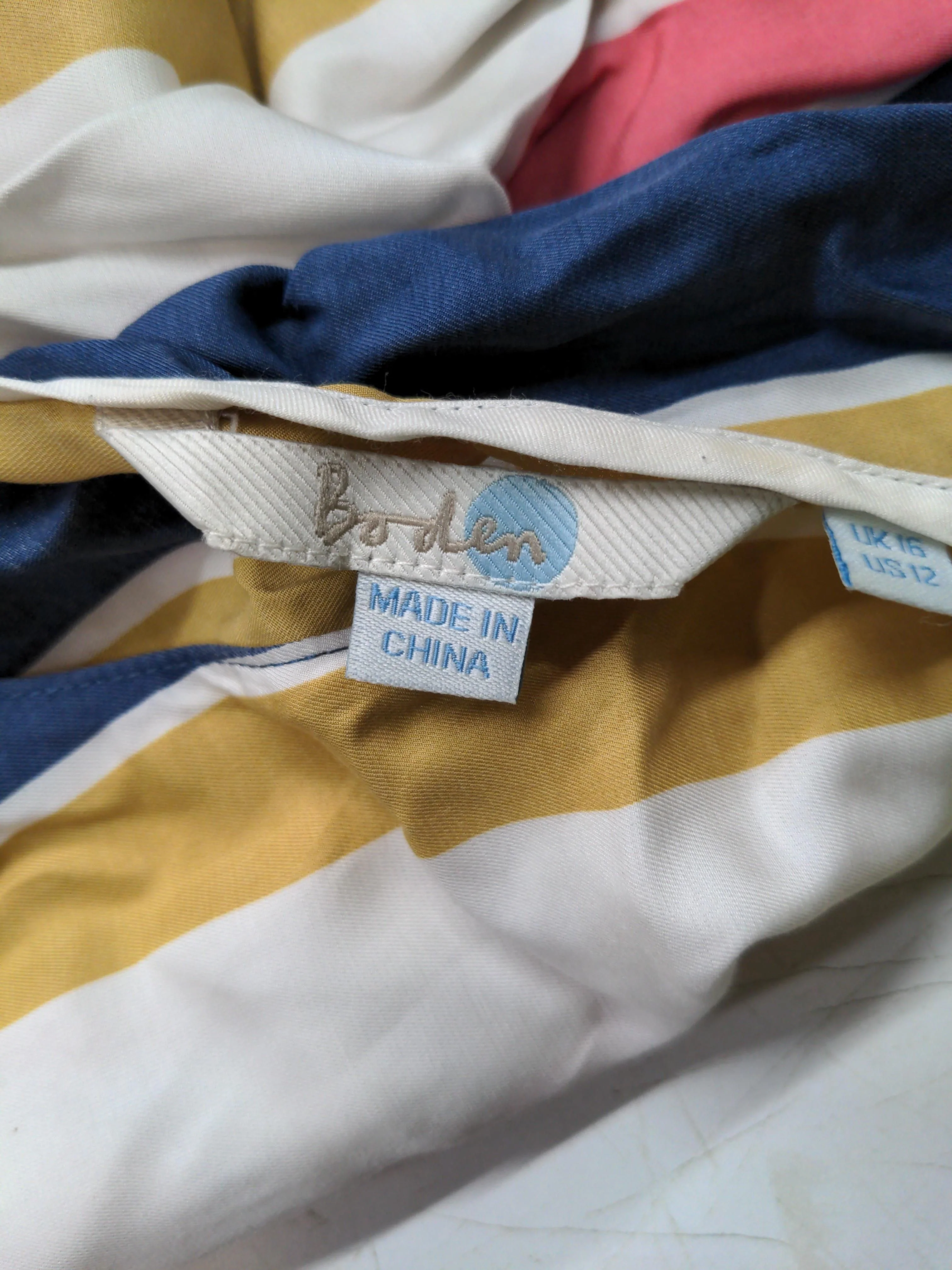 Boden Women's Top UK 16 Multi Viscose with Silk Basic - Image 5