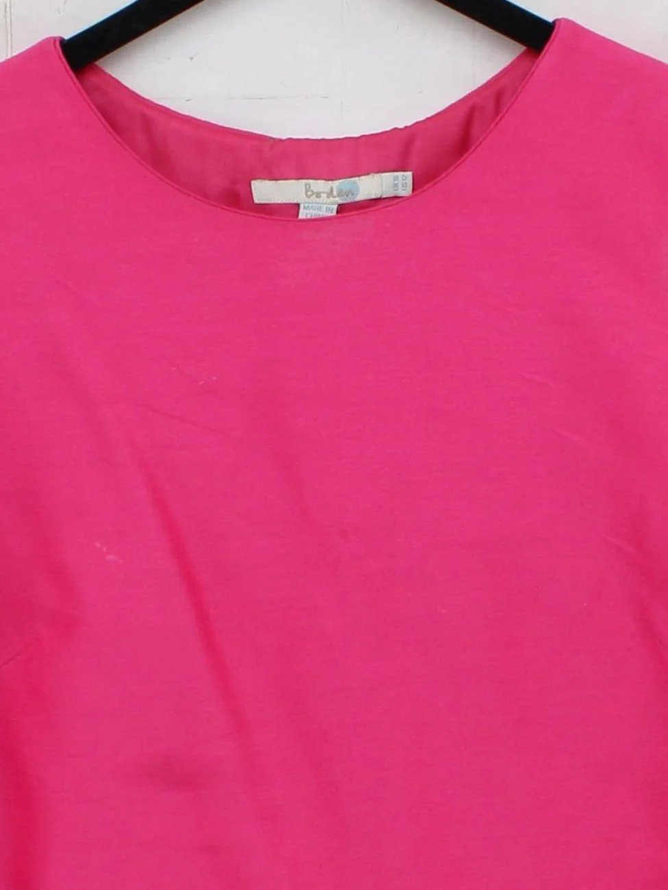 Boden Women's Top UK 16 Pink Wool with Viscose, Silk Sleeveless Round Neck Basic - Image 3