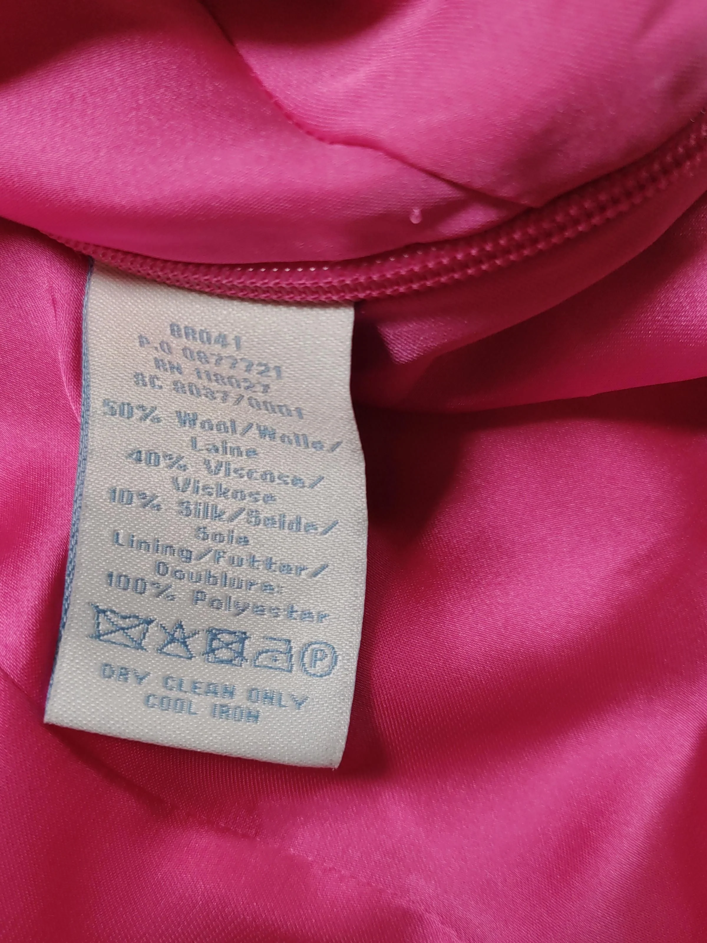Boden Women's Top UK 16 Pink Wool with Viscose, Silk Sleeveless Round Neck Basic - Image 6