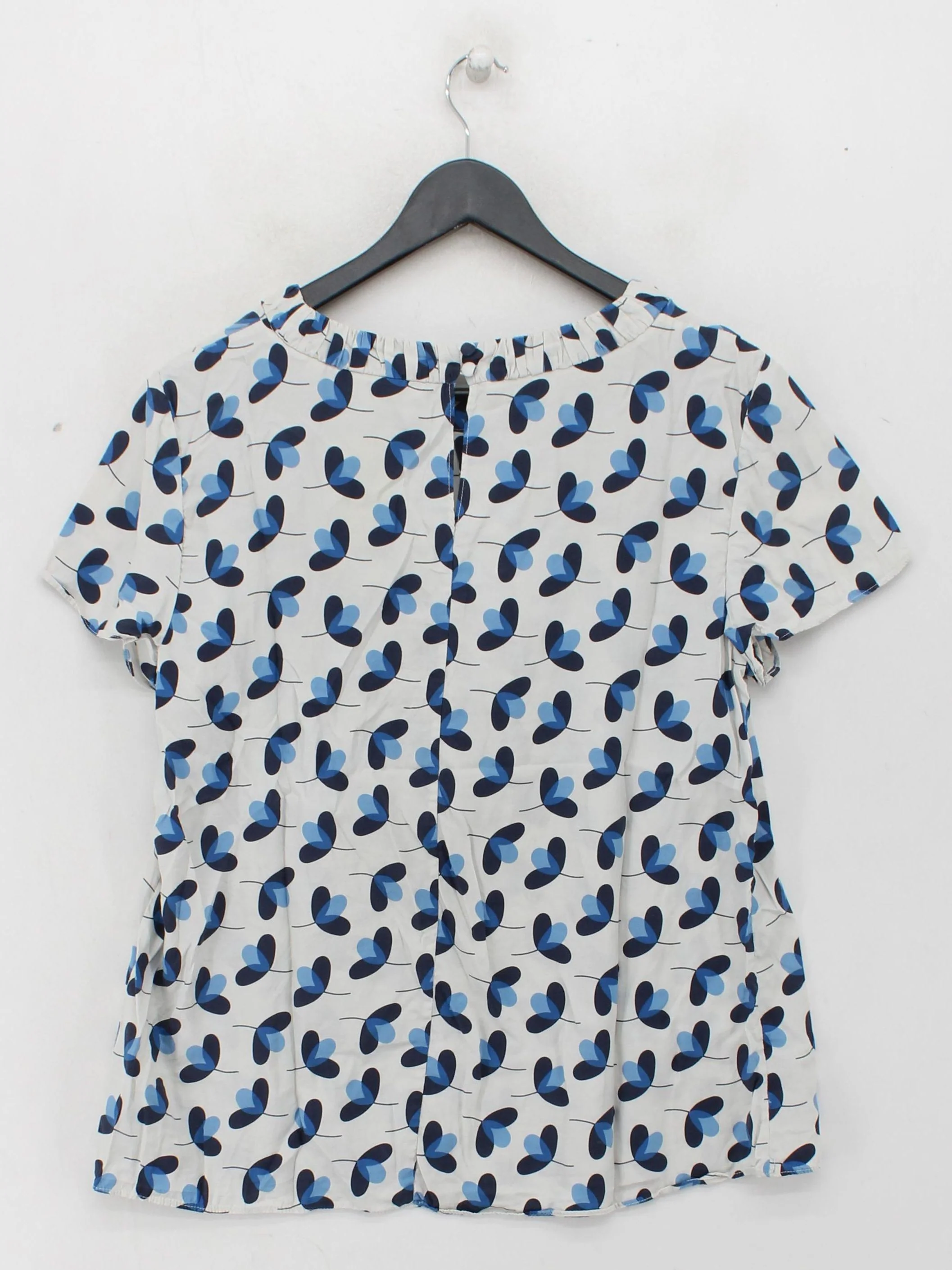 Boden Women's Top UK 16 White Viscose with Silk Basic - Image 2