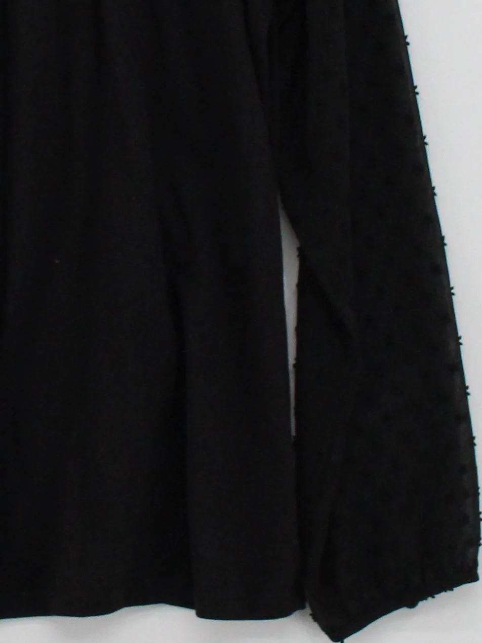 Boden Women's Top UK 18 Black Lyocell Modal with Cotton, Polyester Basic - Image 4