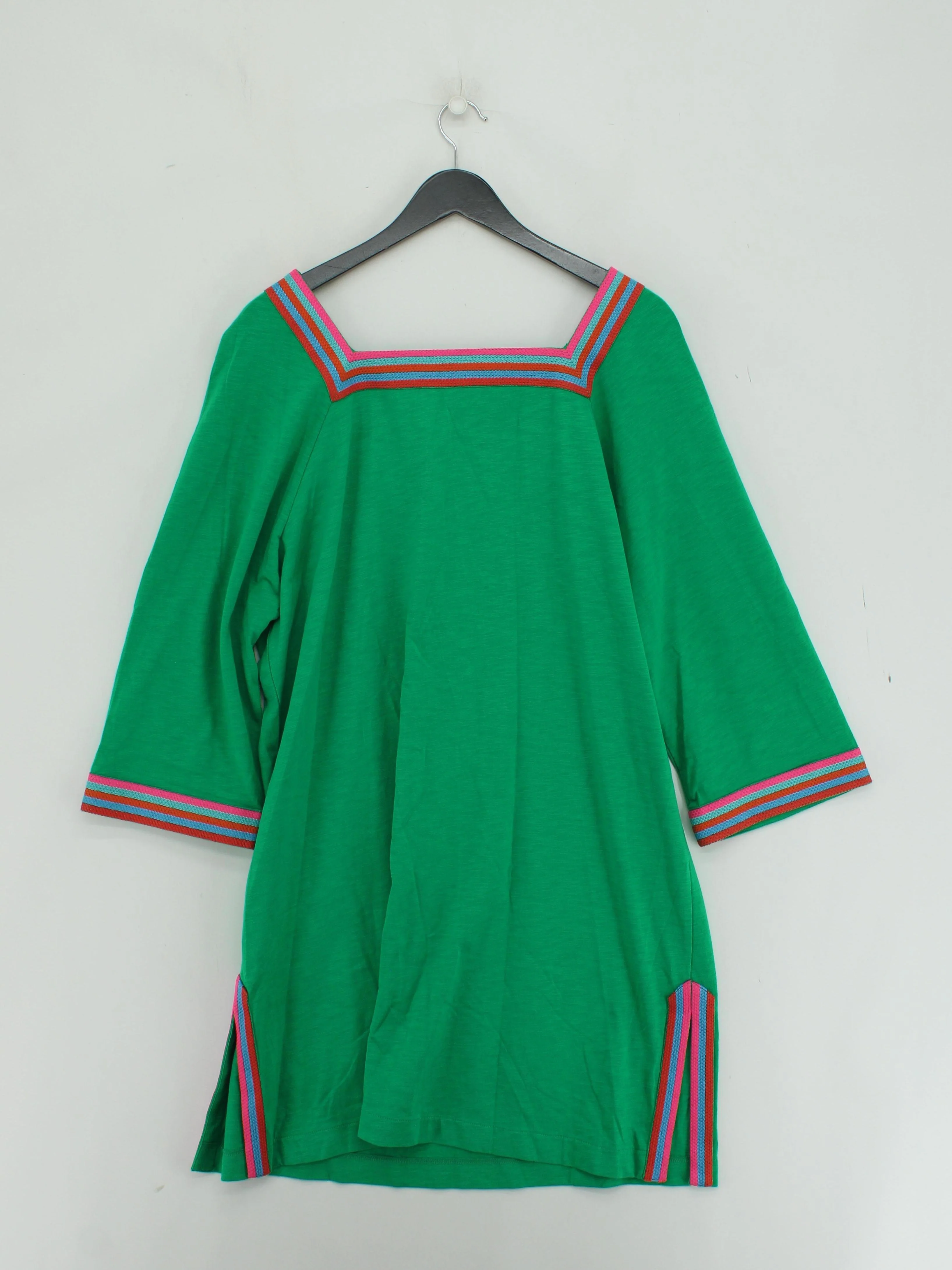 Boden Women's Top UK 18 Green 100% Cotton Tunic New with tags - Image 2