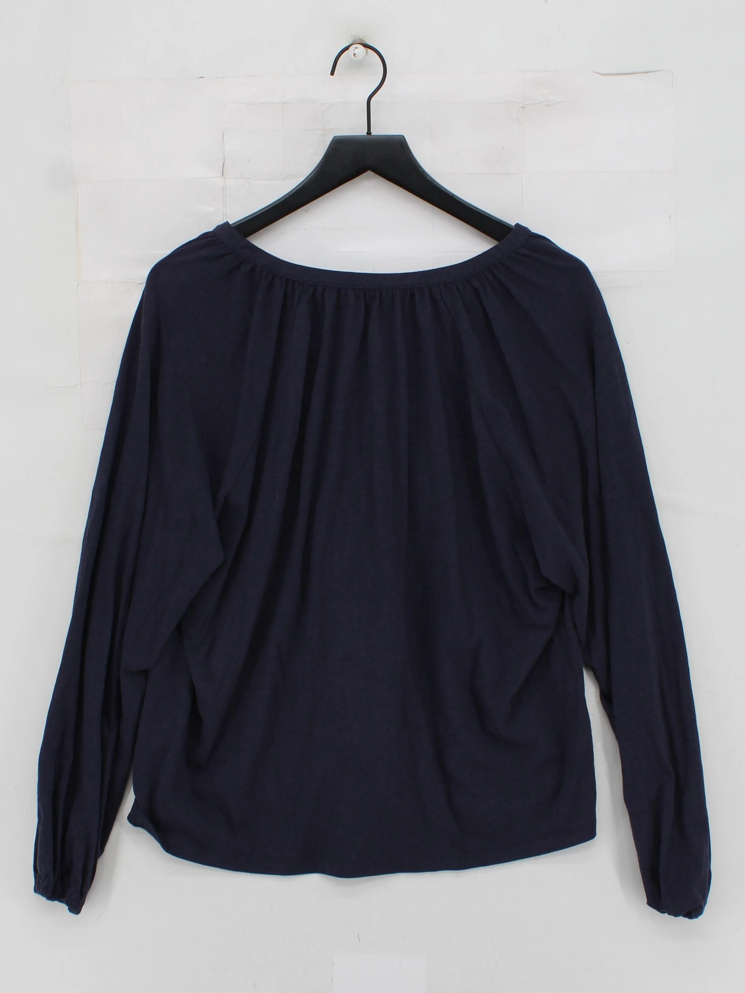 Boden Women's Top UK 20 Blue Cotton with Polyester Basic - Image 2