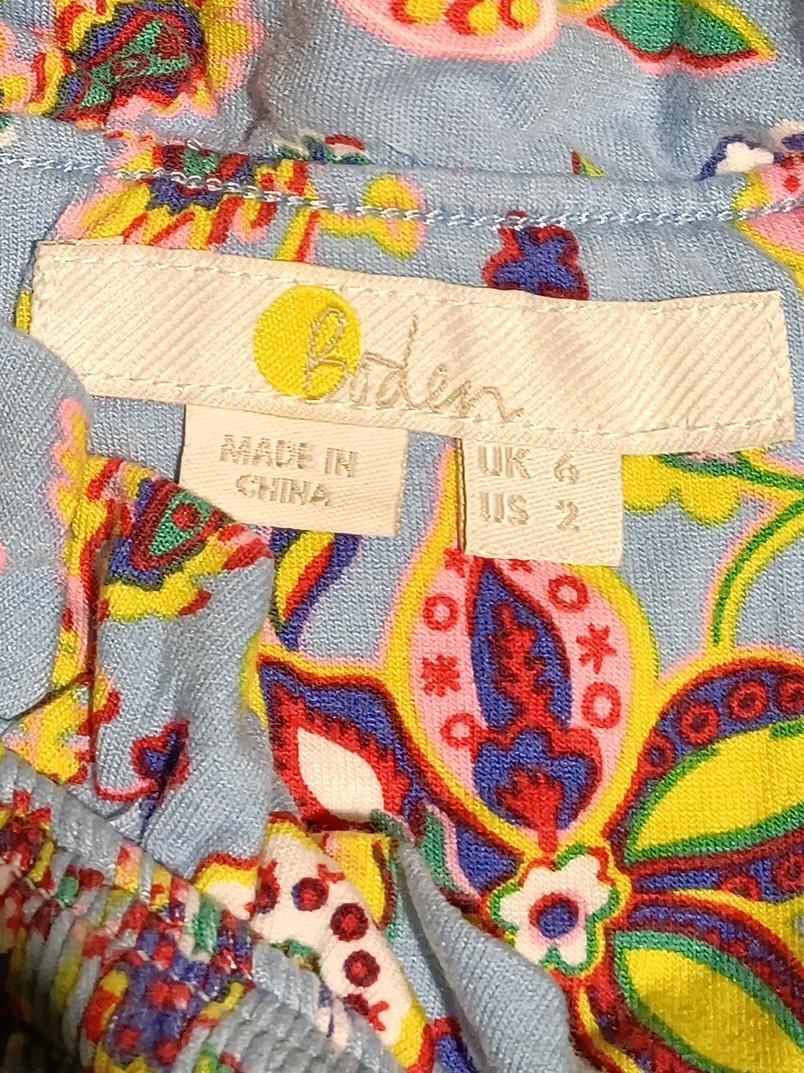 Boden Women's Top UK 6 Multi Viscose with Elastane Basic - Image 5