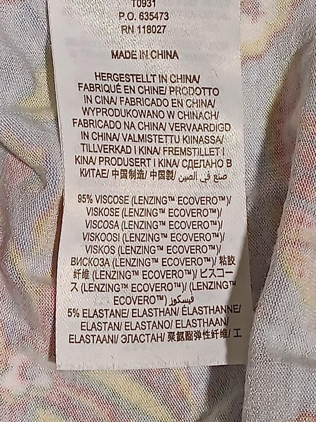Boden Women's Top UK 6 Multi Viscose with Elastane Basic - Image 6