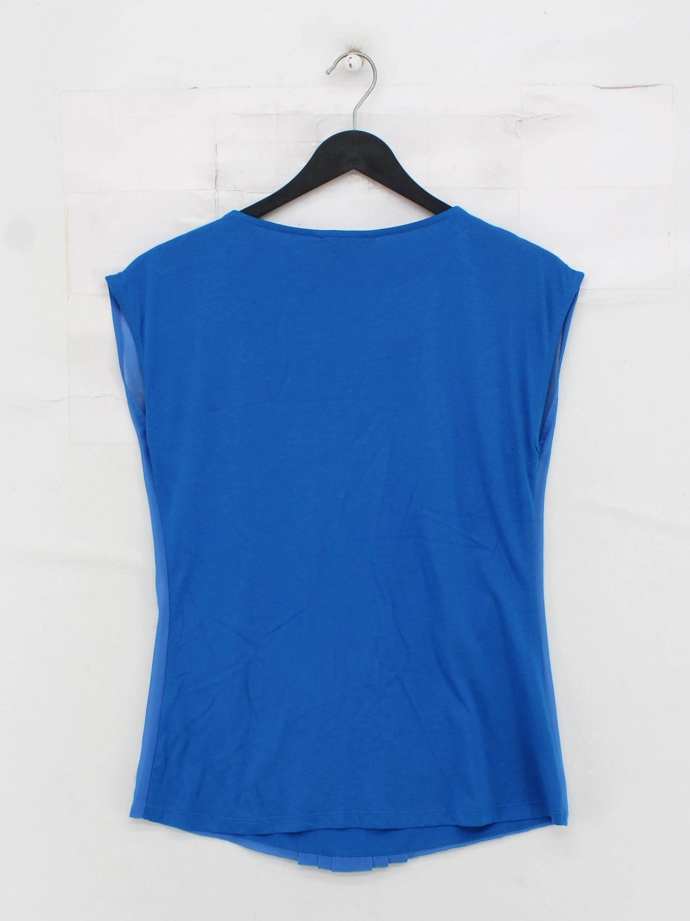 Boden Women's Top UK 8 Blue Cotton with Lyocell Modal Basic - Image 2