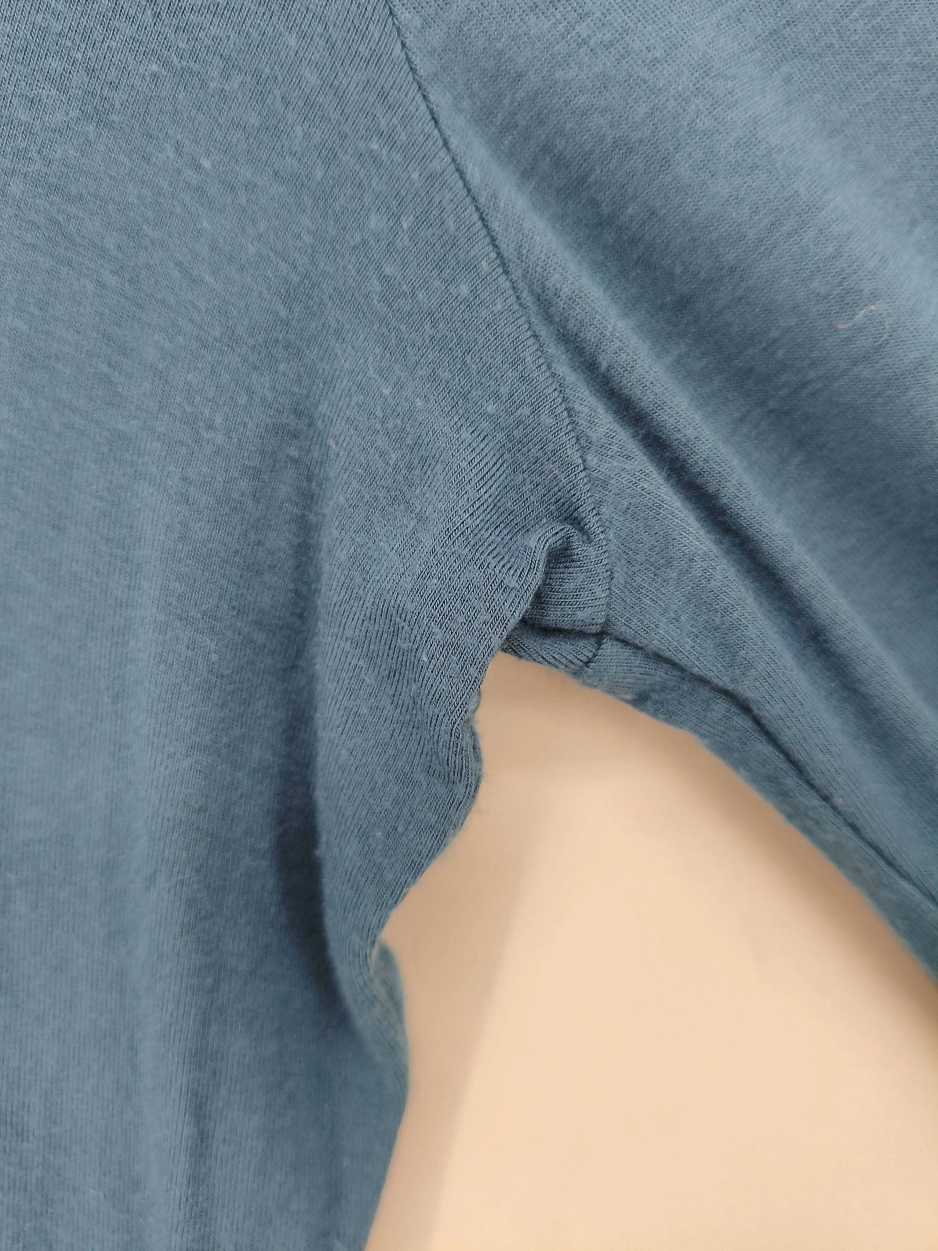 Boden Women's Top UK 8 Blue Viscose with Elastane 3/4 Sleeve V-Neck Basic - Image 5