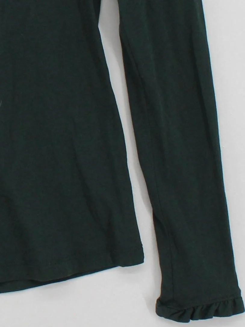Boden Women's Top UK 8 Green Cotton with Lyocell Modal Basic - Image 4