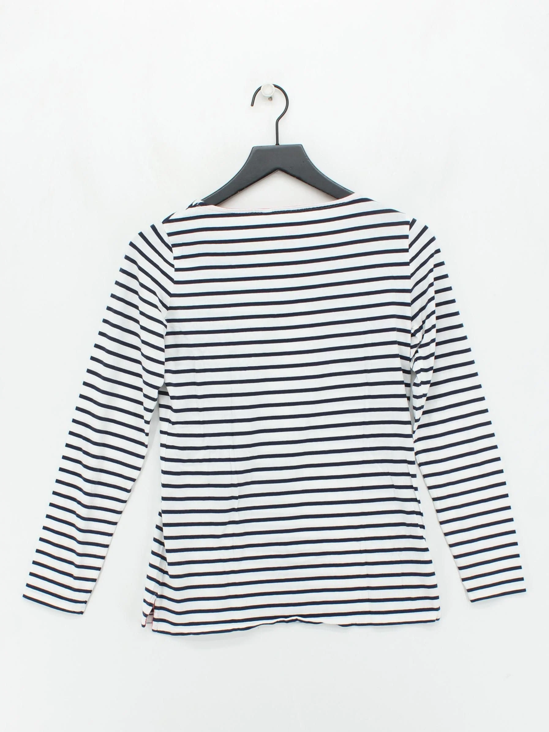 Boden Women's Top UK 8 Multi Striped 100% Cotton Long Sleeve Round Neck Basic - Image 2