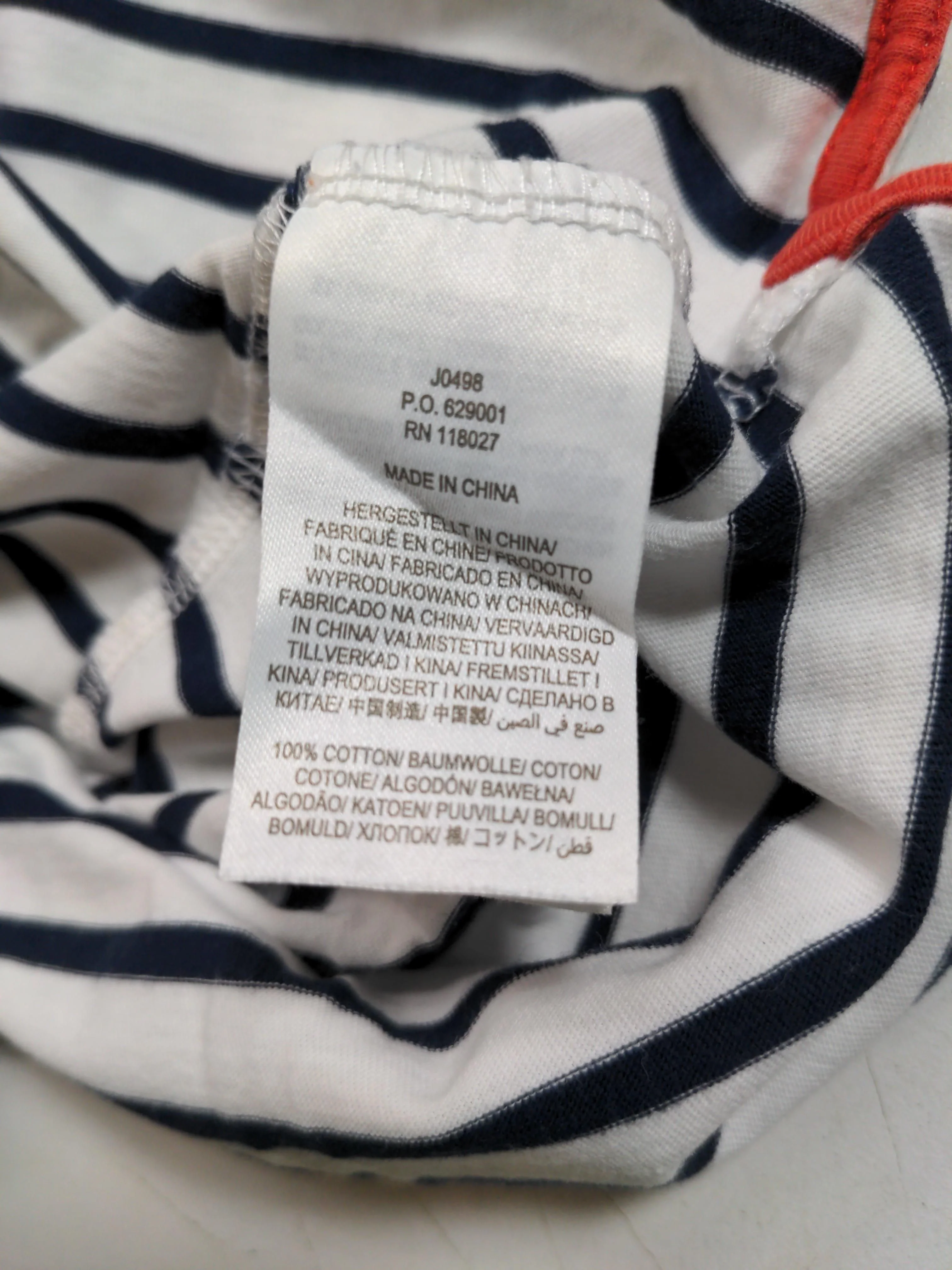 Boden Women's Top UK 8 Multi Striped 100% Cotton Long Sleeve Round Neck Basic - Image 6