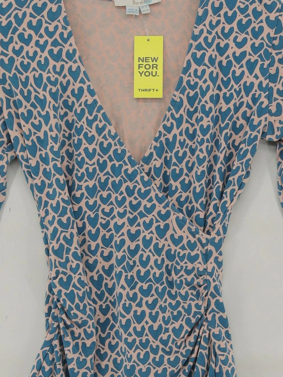 Boden Women's Top UK 8 Multi Viscose with Elastane Long Sleeve V-Neck Basic - Image 3