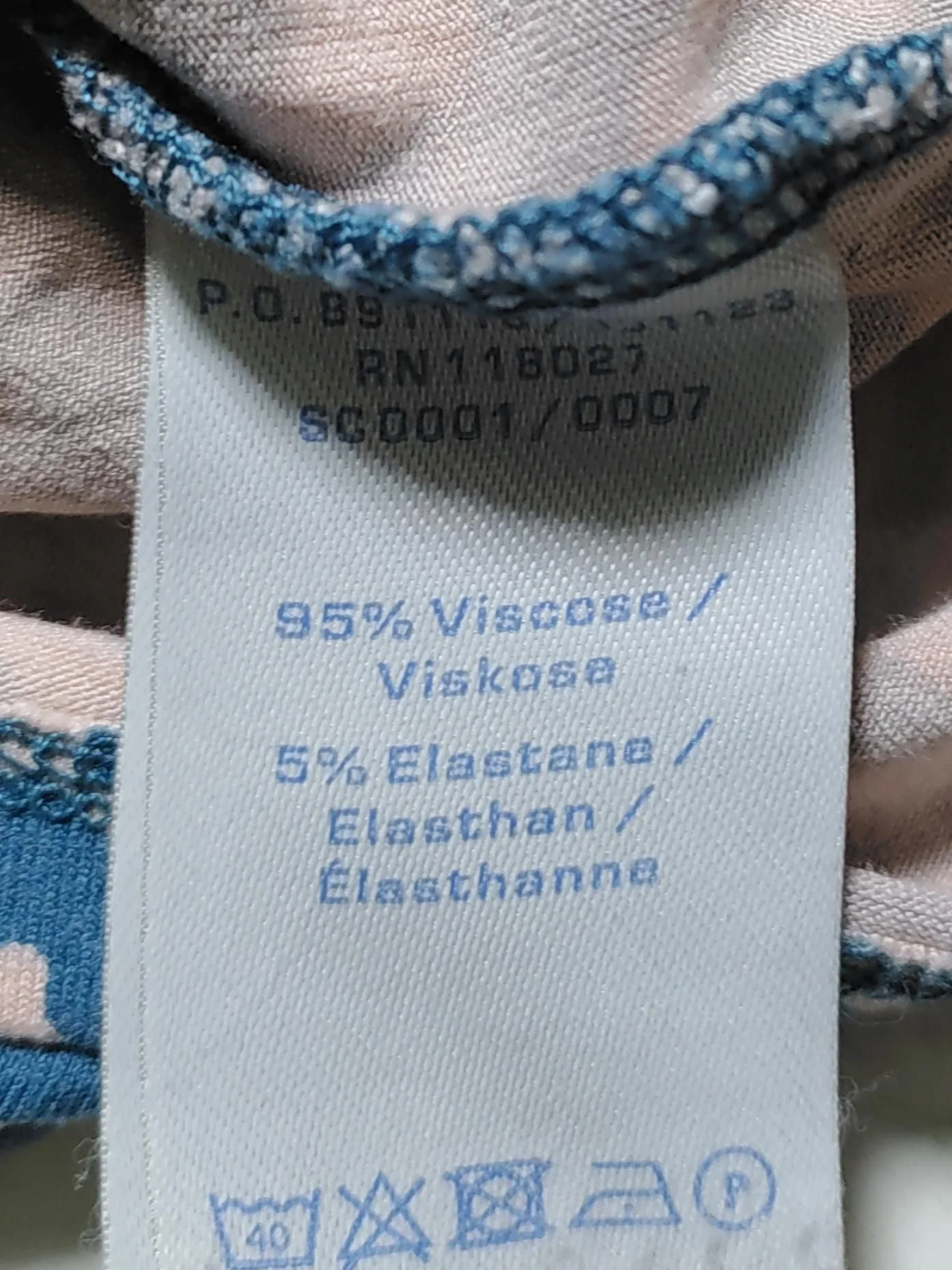 Boden Women's Top UK 8 Multi Viscose with Elastane Long Sleeve V-Neck Basic - Image 8