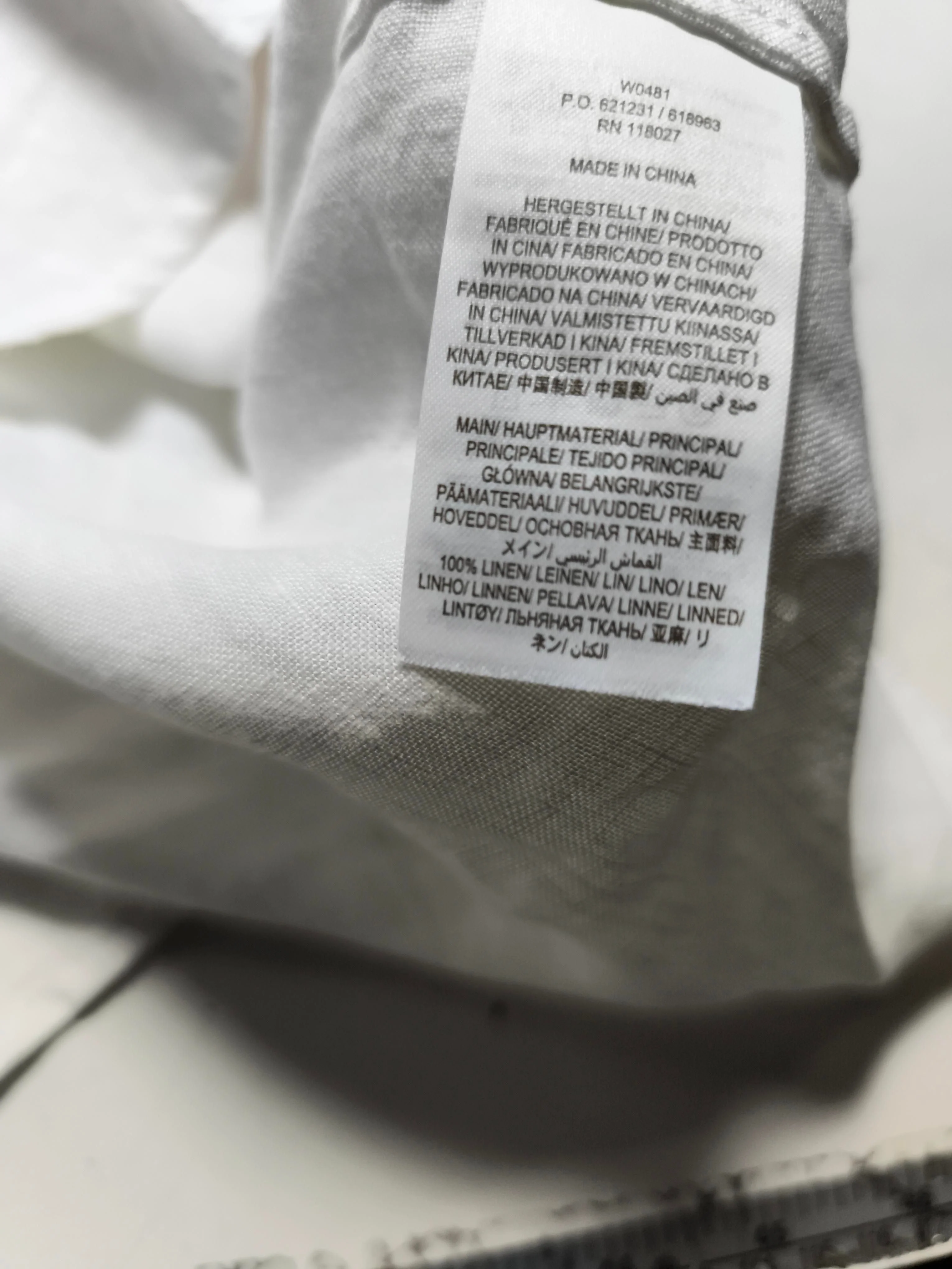 Boden Women's Top UK 8 White 100% Linen Short Sleeve V-Neck Basic - Image 6