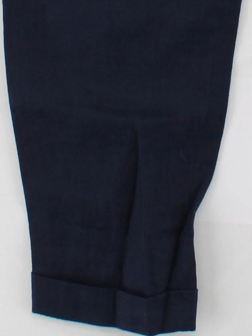 Boden Women's Trousers UK 10 Blue 100% Linen Tapered Cropped - Image 4