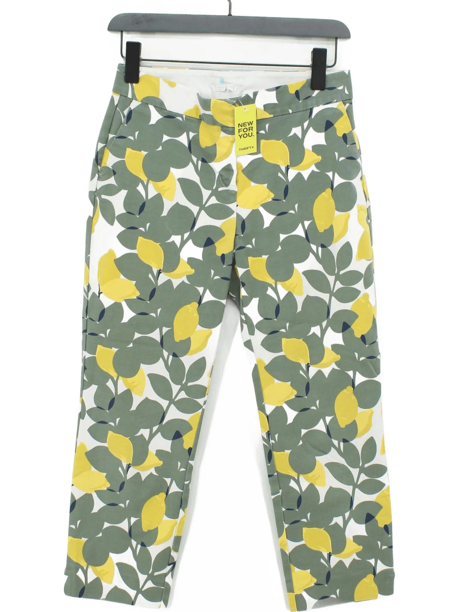 Boden Women's Trousers UK 10 Multi Cotton with Elastane Tapered Chino