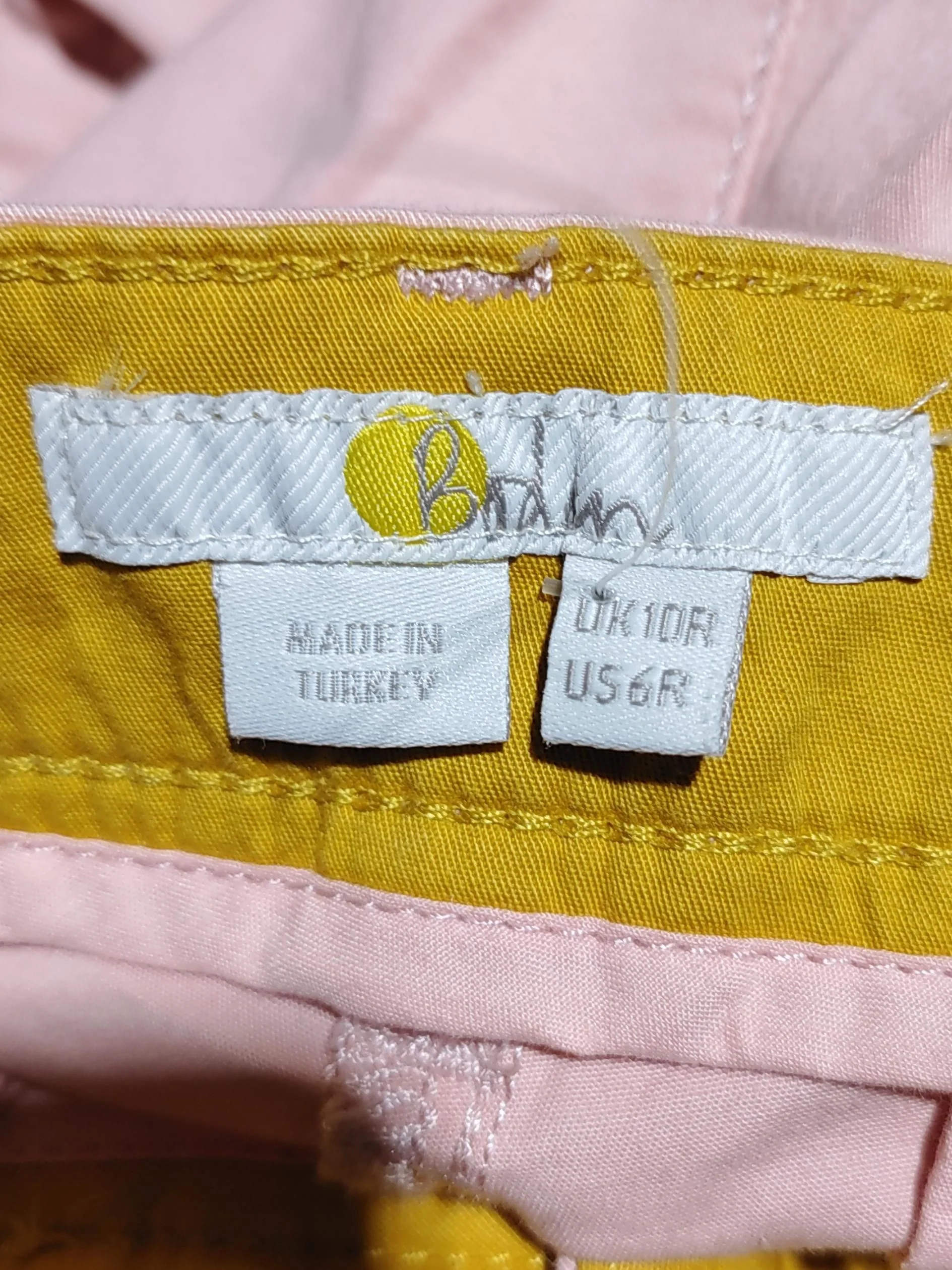 Boden Women's Trousers UK 10 Pink Cotton with Elastane Straight Capri - Image 5